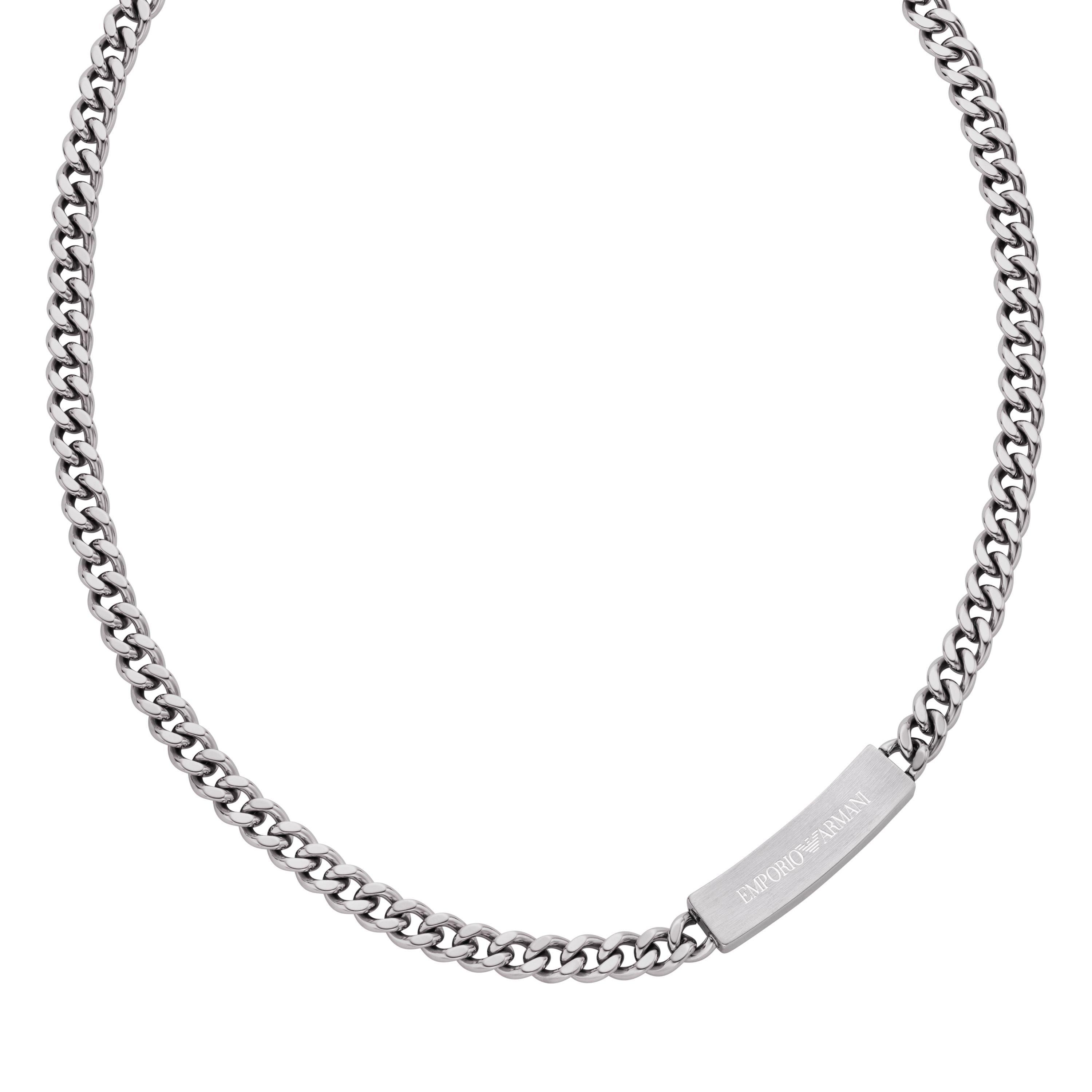 Emporio Armani Stainless Steel ID Men’s Necklace