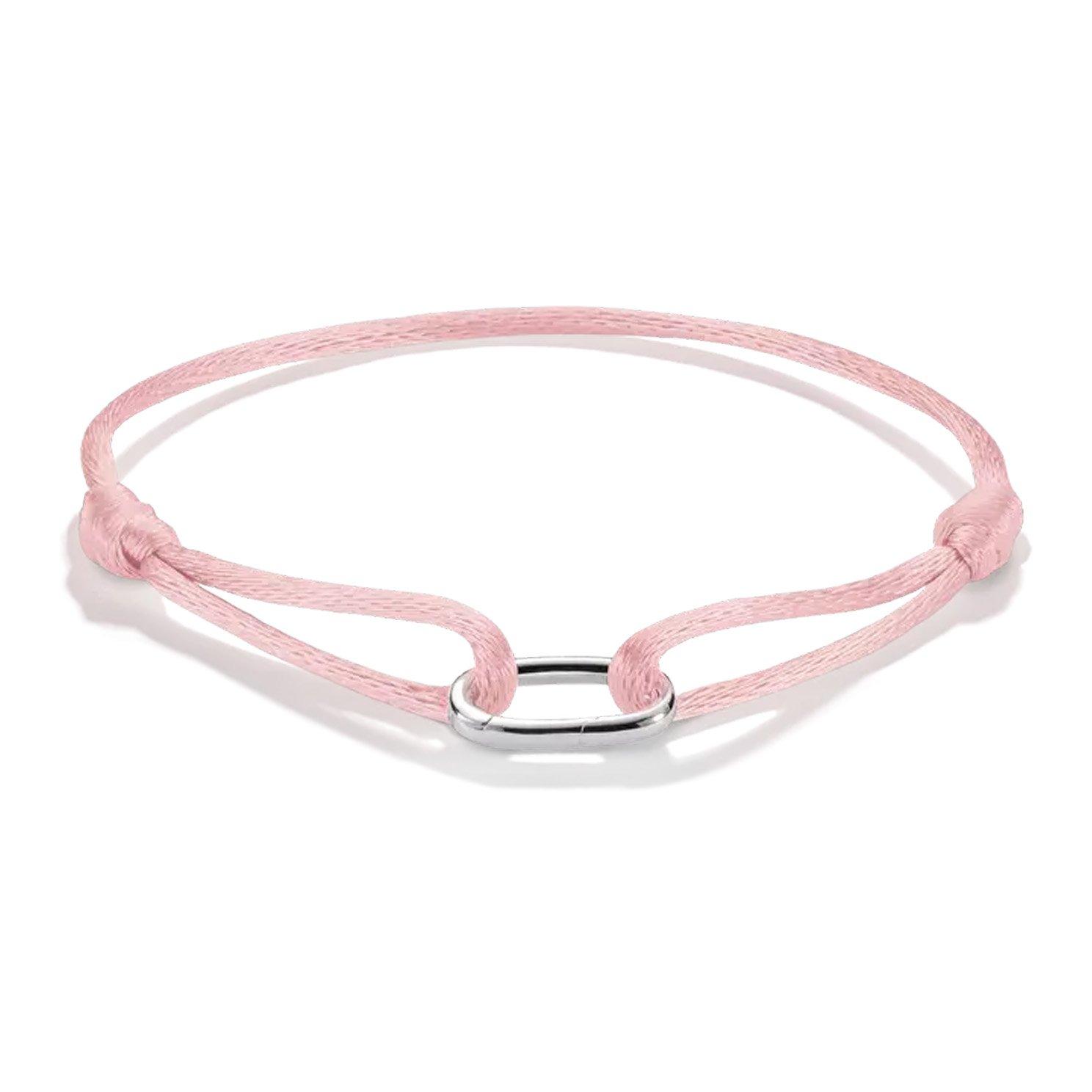 Thomas Sabo Connect Silver Pink Charm Bracelet