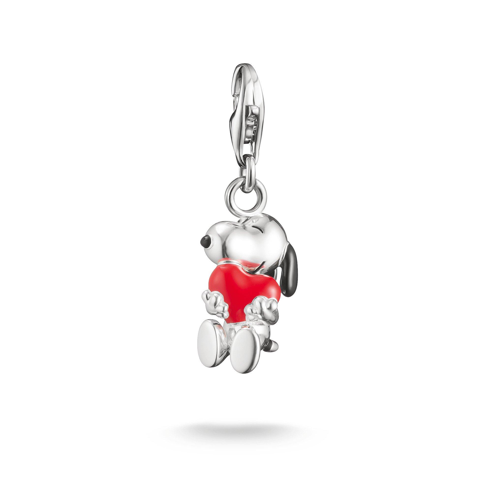 Thomas Sabo Silver Snoopy Heart Charm