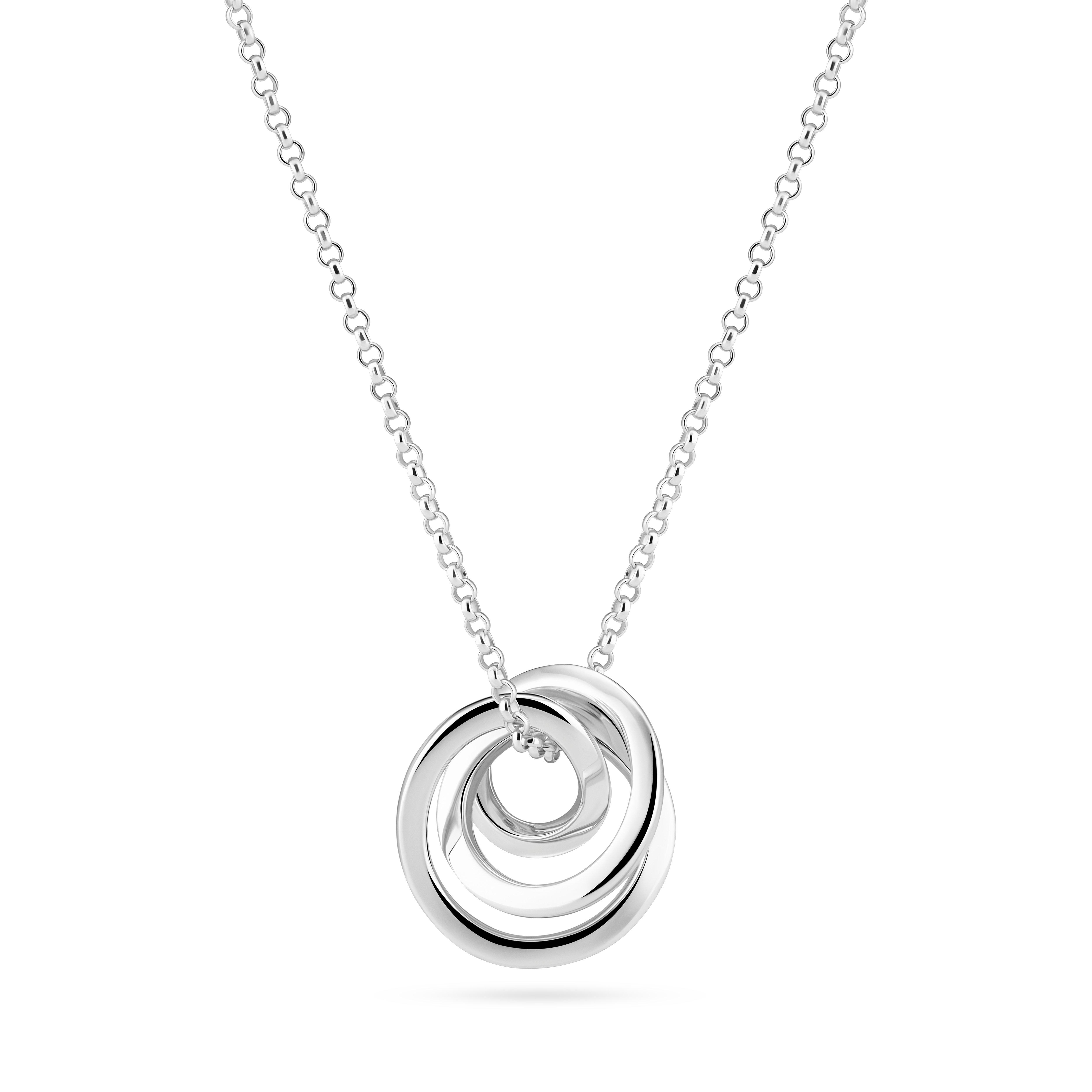 Sif Jakobs Spirale Pianura Silver Necklace | 0156463 | Beaverbrooks