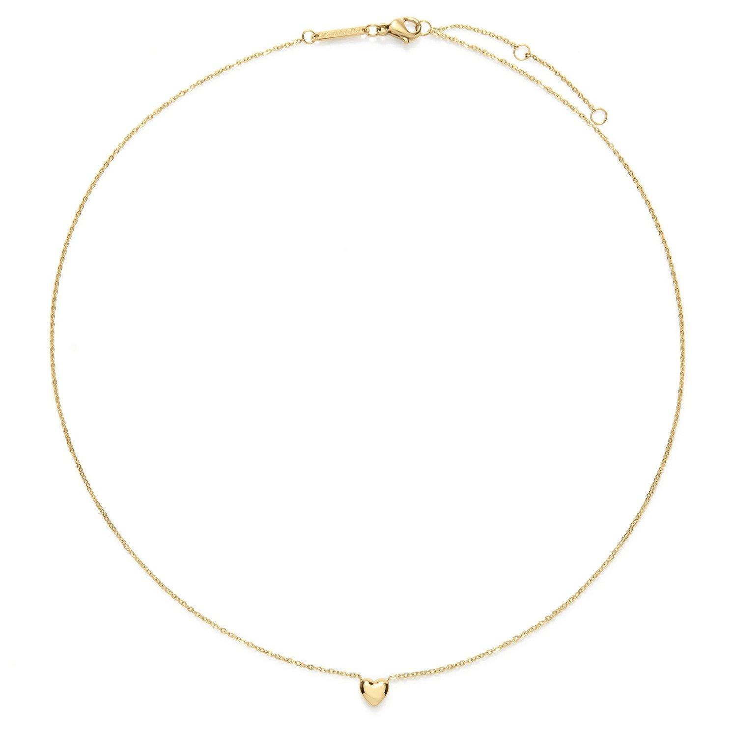 D.LOUISE 14ct Yellow Gold PVD Mini Heart Necklace