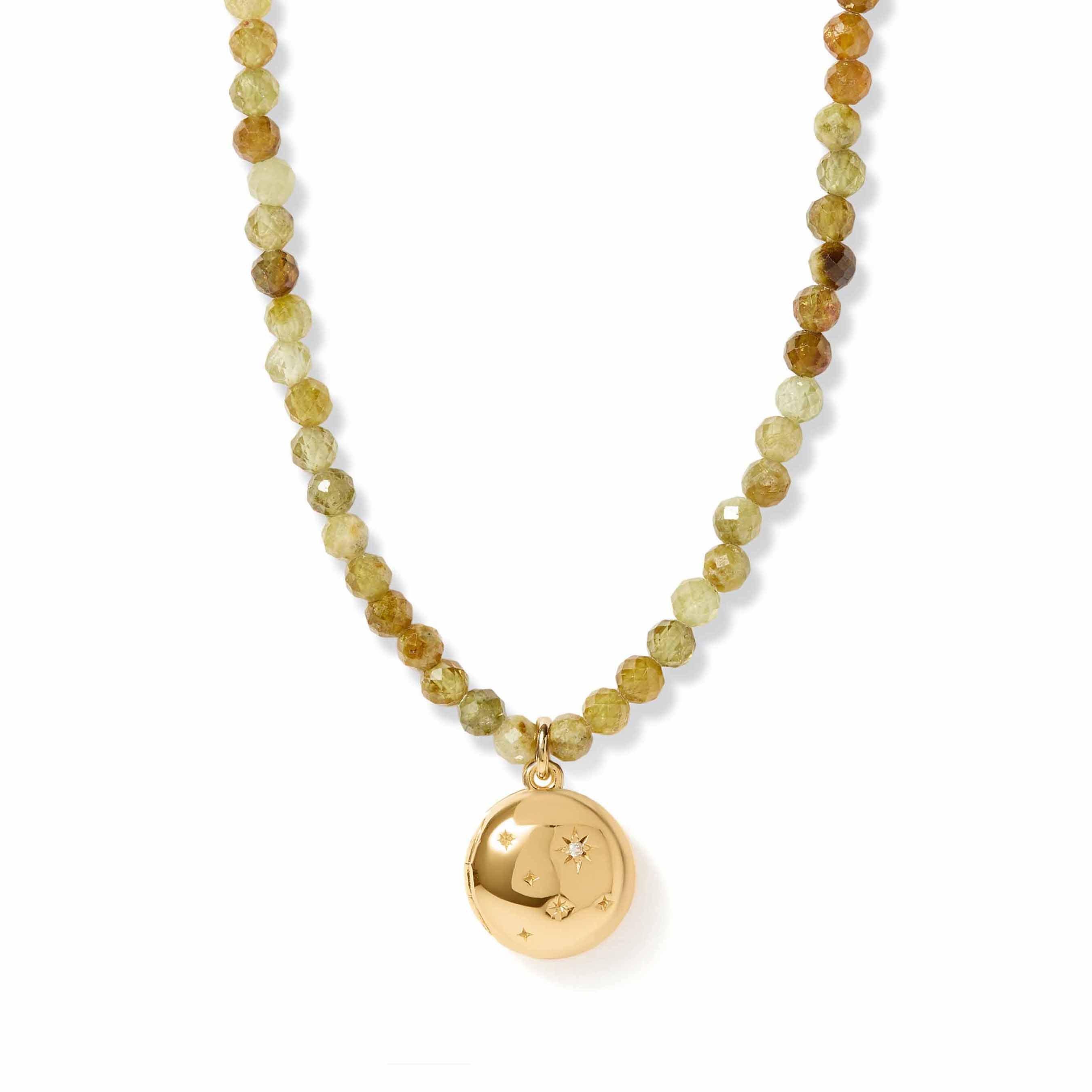 Astley Clarke Biography 18ct Yellow Gold Plated Garnet Star Locket Necklace