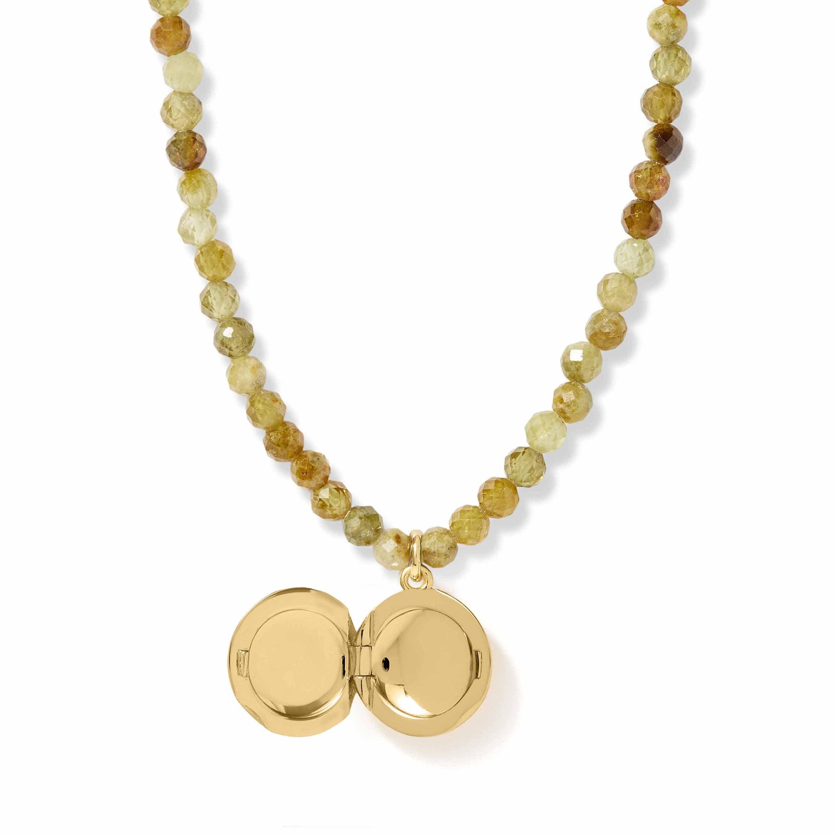Astley Clarke Biography 18ct Yellow Gold Plated Garnet Star Locket Necklace