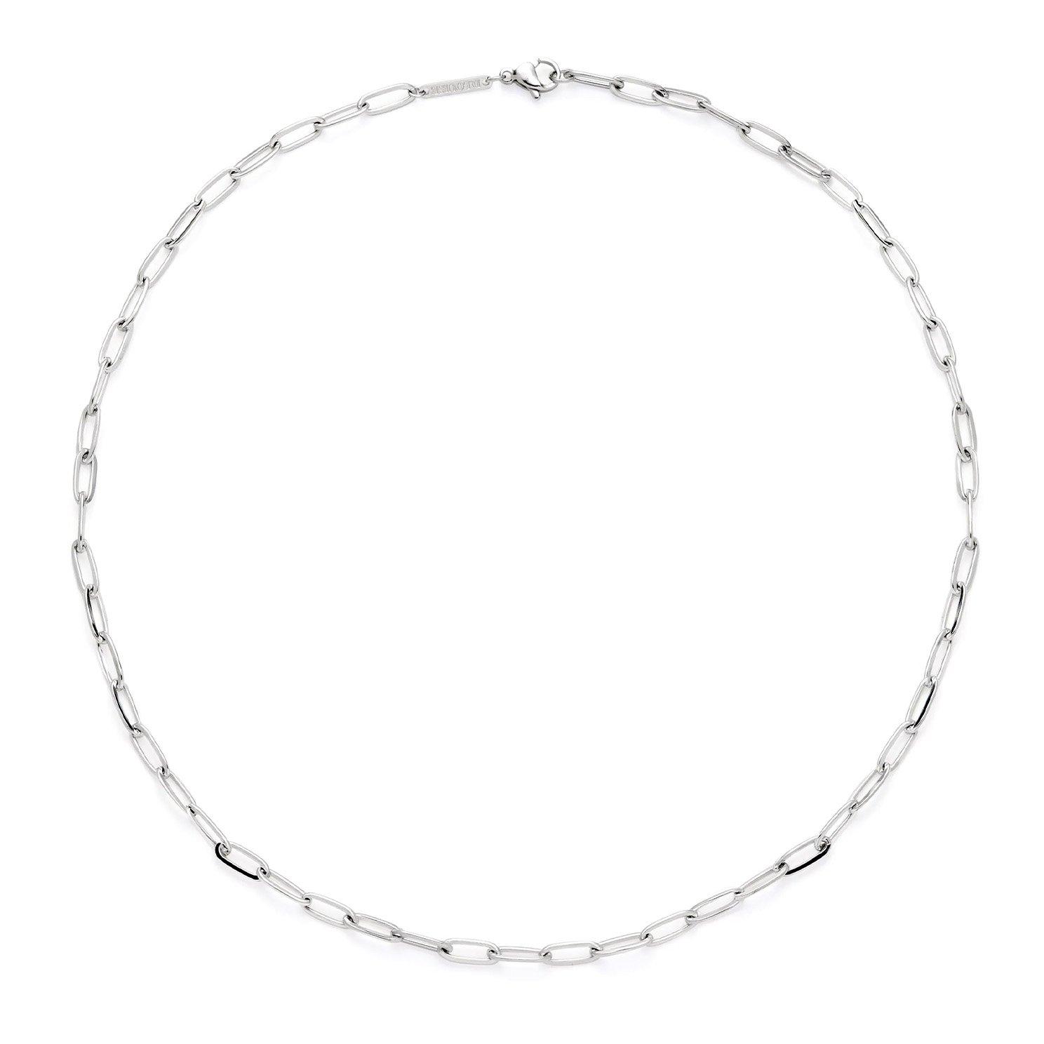 D.LOUISE Stainless Steel Paperclip Necklace