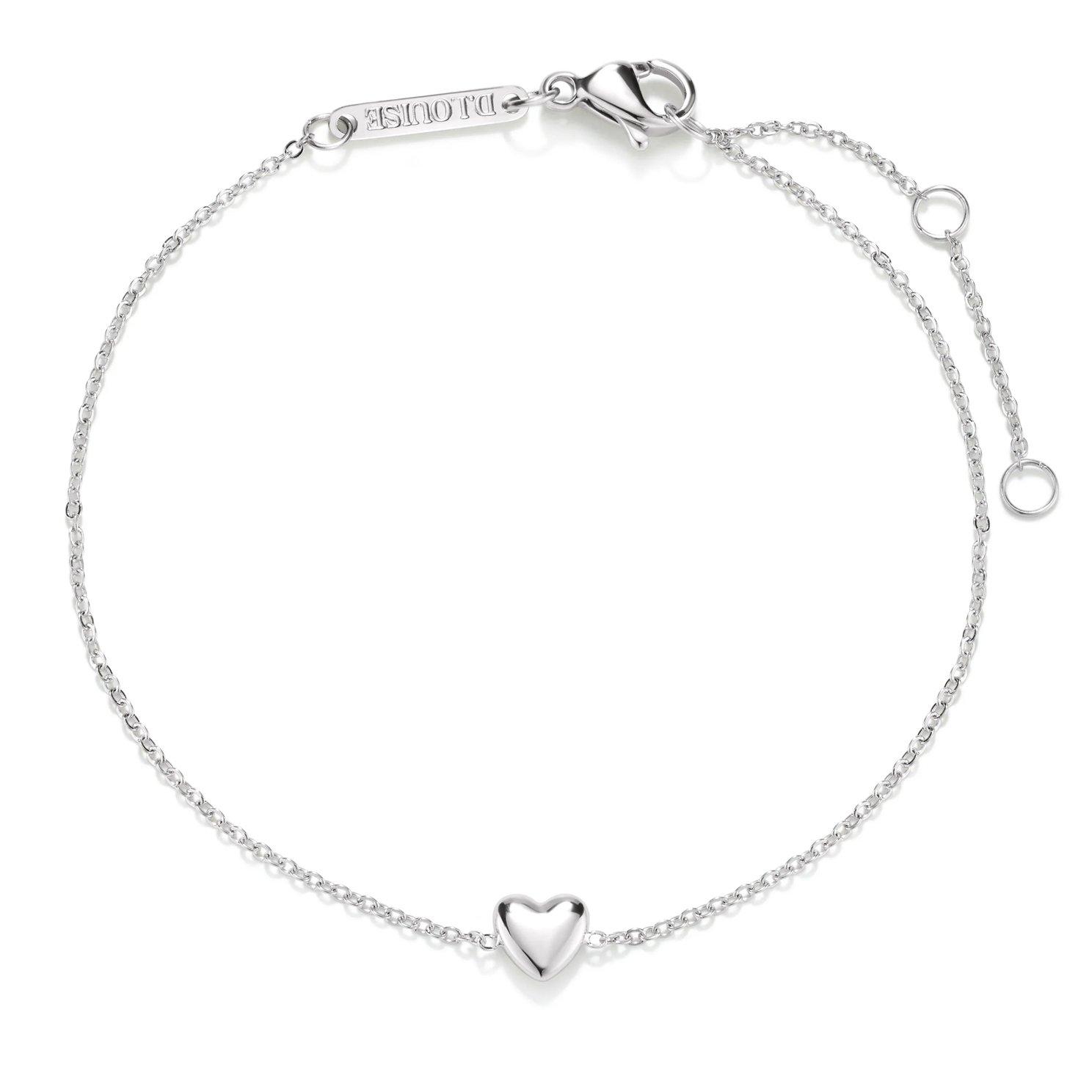 D.LOUISE Stainless Steel Heart Bracelet
