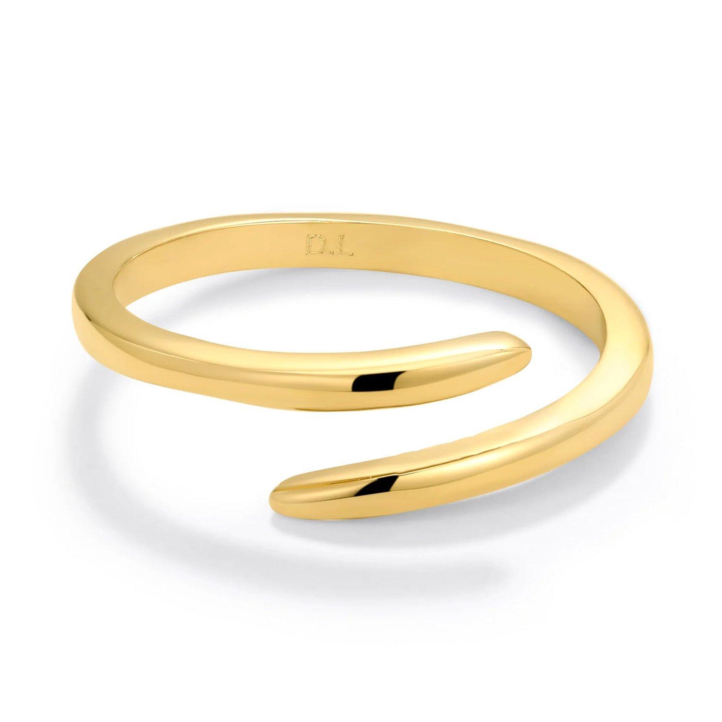 D.LOUISE 14ct Yellow Gold PVD Ring