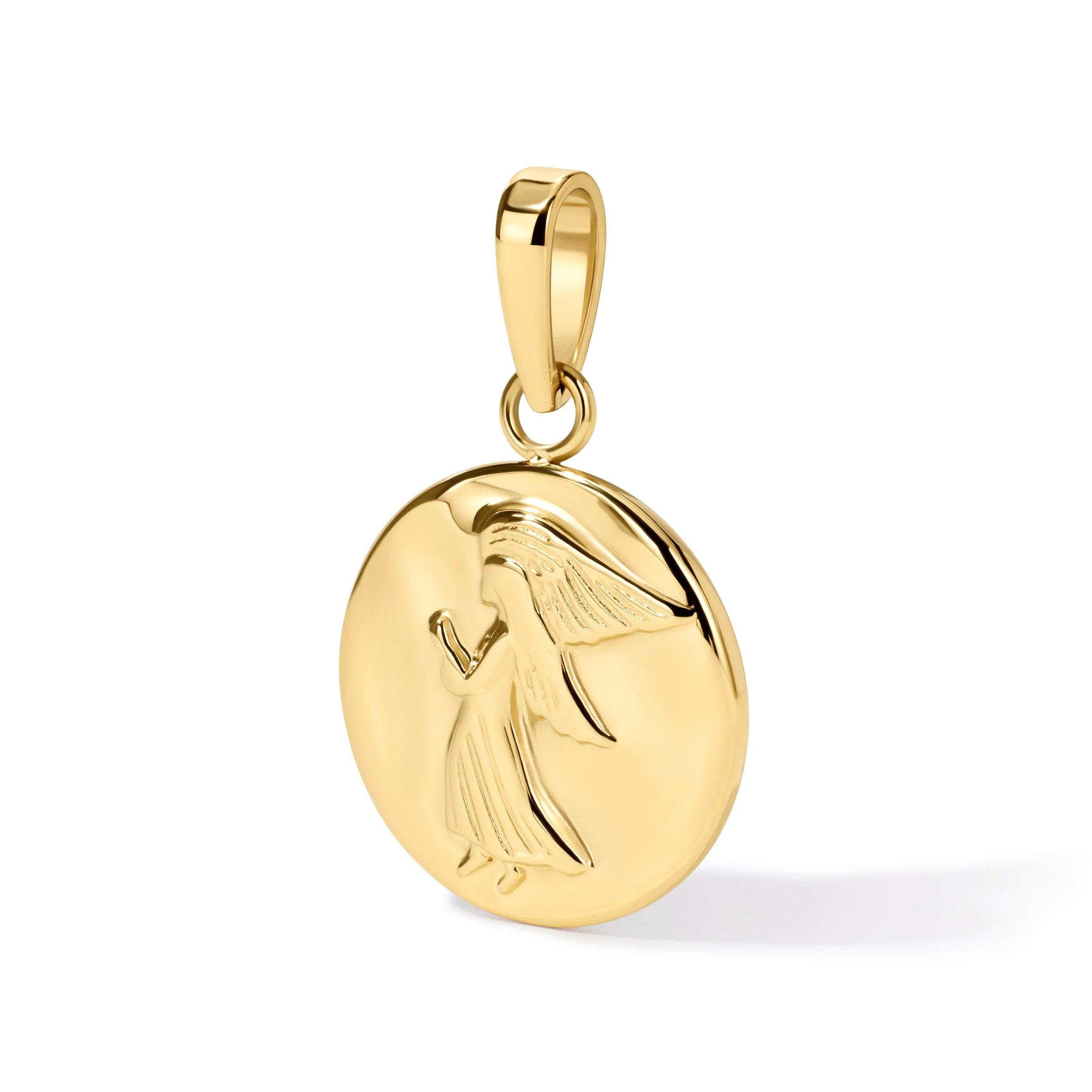 D.LOUISE Chapters 14ct Yellow Gold PVD Guardian Angel Charm