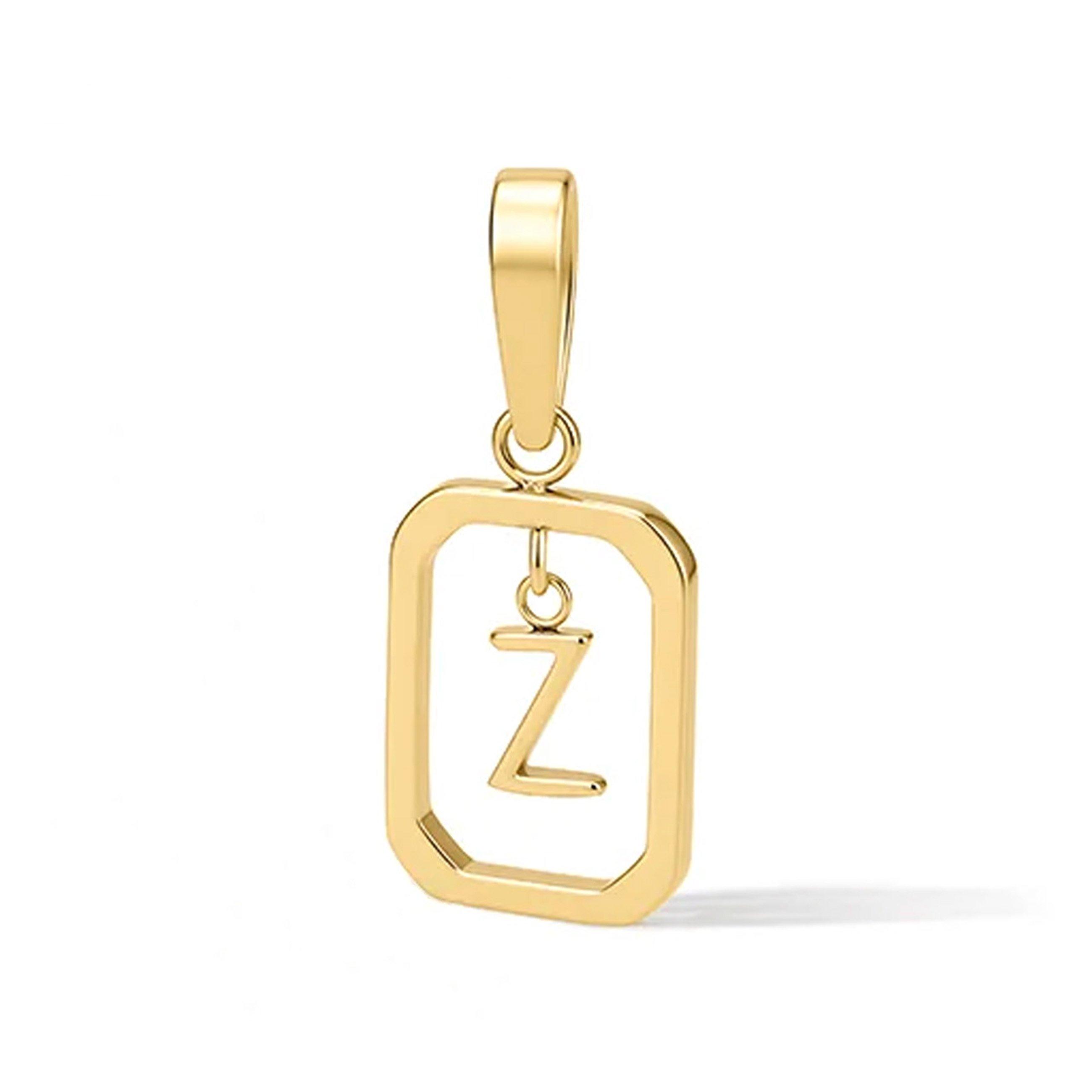 D.LOUISE Chapters 14ct Yellow Gold PVD Initial Z Charm