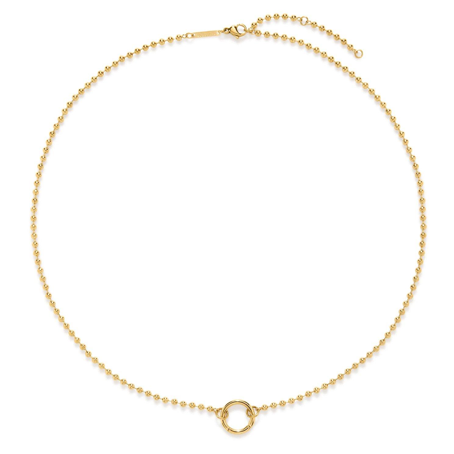 D.LOUISE Chapters 14ct Yellow Gold PVD Charm Necklace