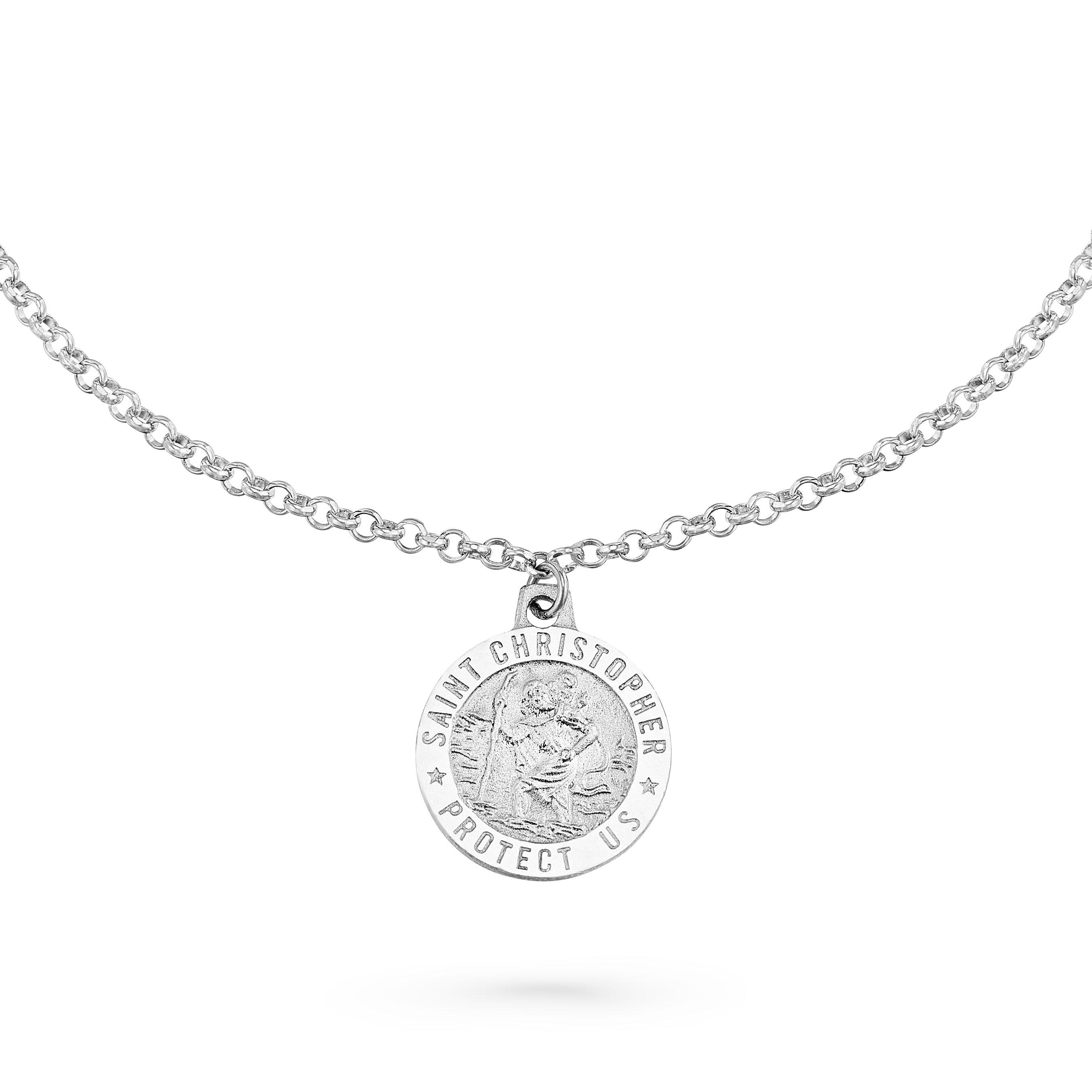Beaverbrooks Mini B Silver Saint Christopher Bracelet