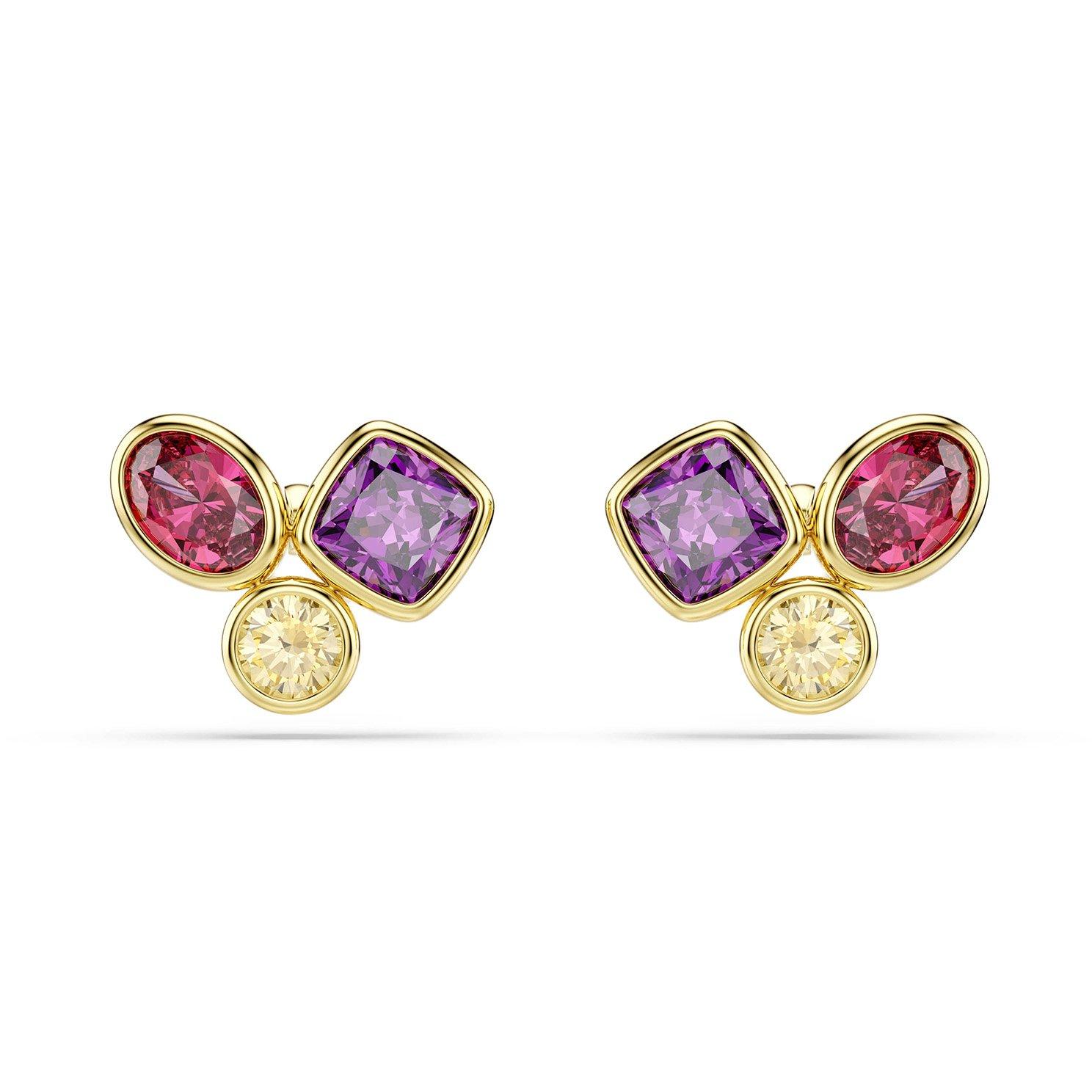 Swarovski Imber 18ct Yellow Gold Plated Cubic Zirconia Stud Earrings