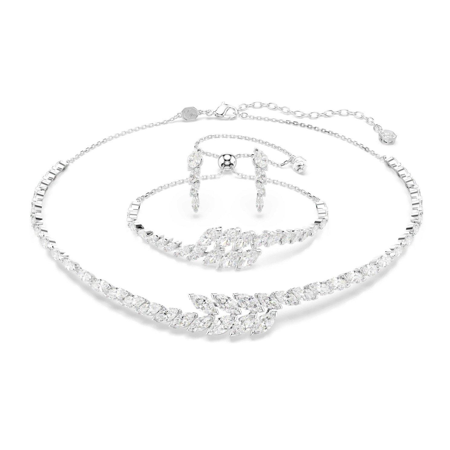Swarovski Mesmera Cubic Zirconia Necklace, Bracelet and Earrings Set