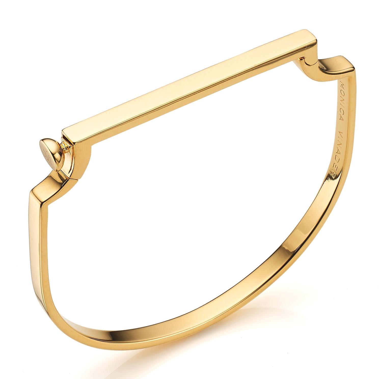 Monica Vinader Signature 18ct Yellow Gold Vermeil Large Bangle