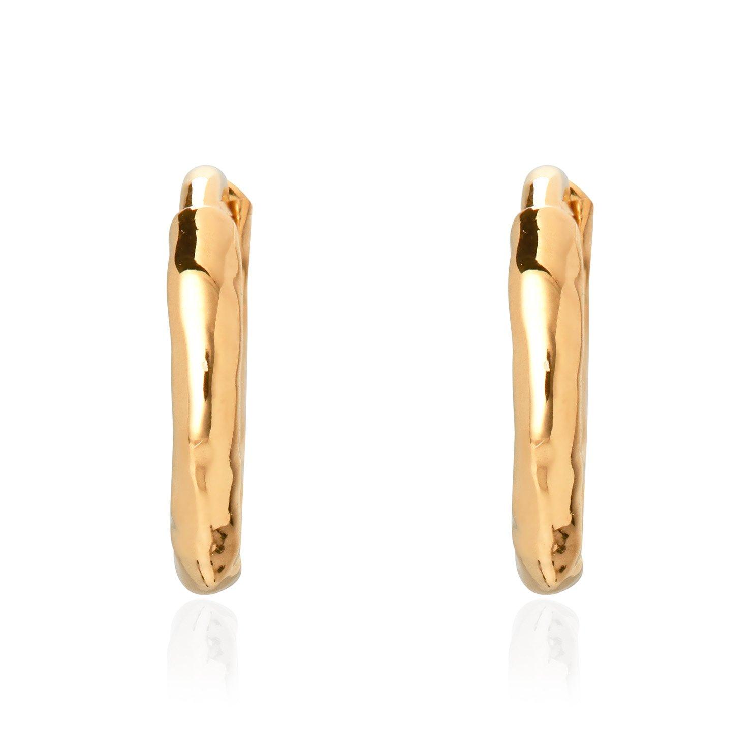 Monica Vinader Siren Muse 18ct Yellow Gold Vermeil Mini Huggie Hoop Earrings
