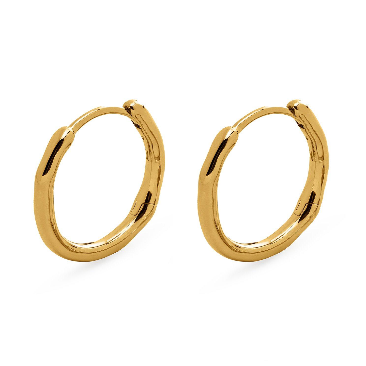 Monica Vinader Siren Muse 18ct Yellow Gold Vermeil Hoop Earrings