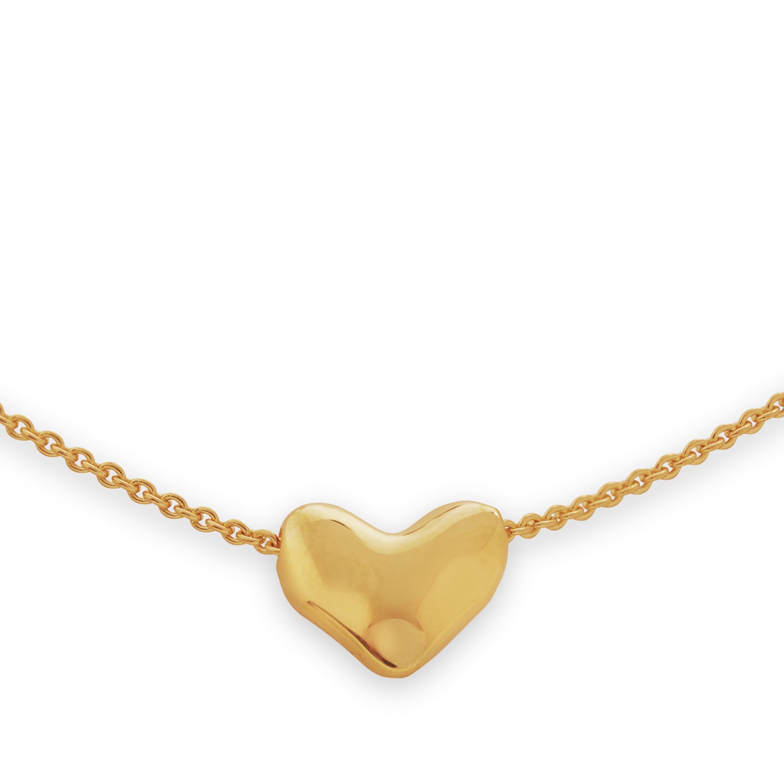 Monica Vinader 18ct Yellow Gold Vermeil Heart Chain Necklace