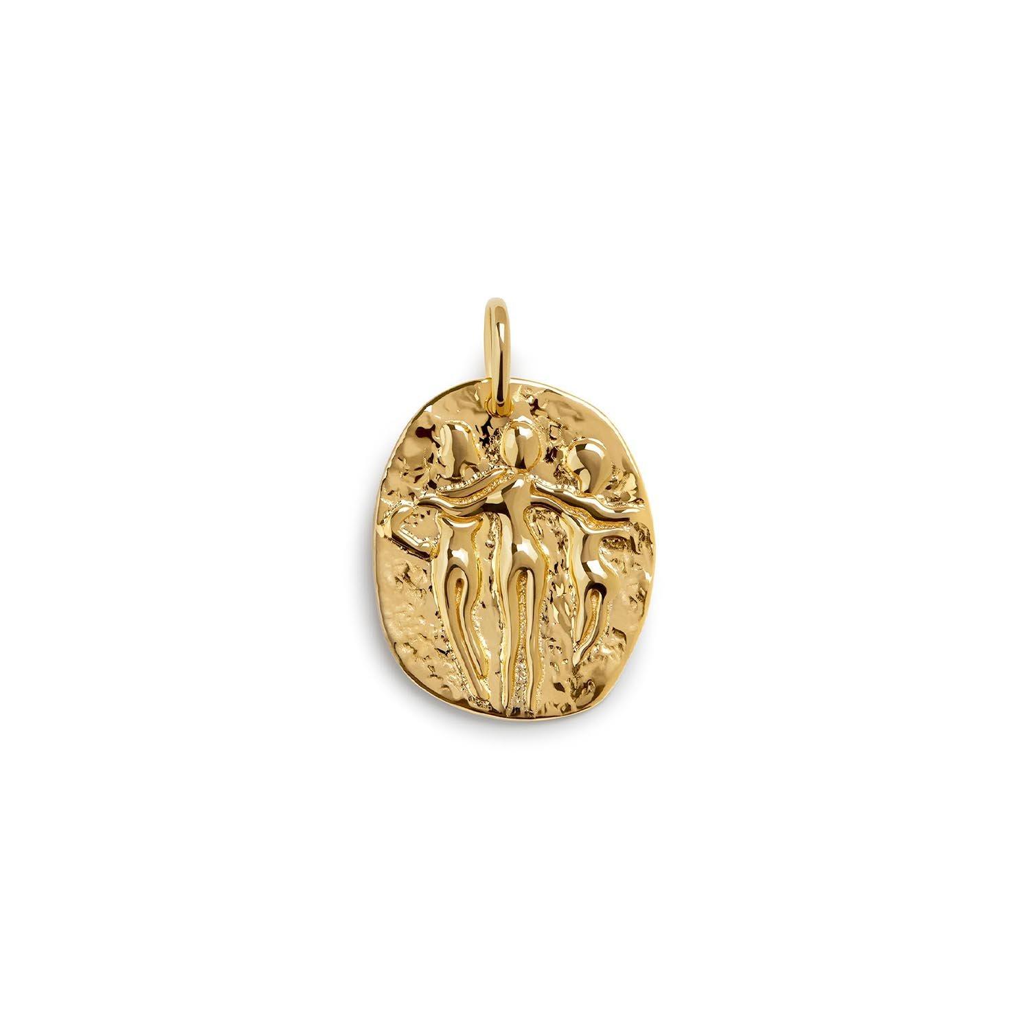 Monica Vinader 18ct Yellow Gold Vermeil Sisterhood Charm