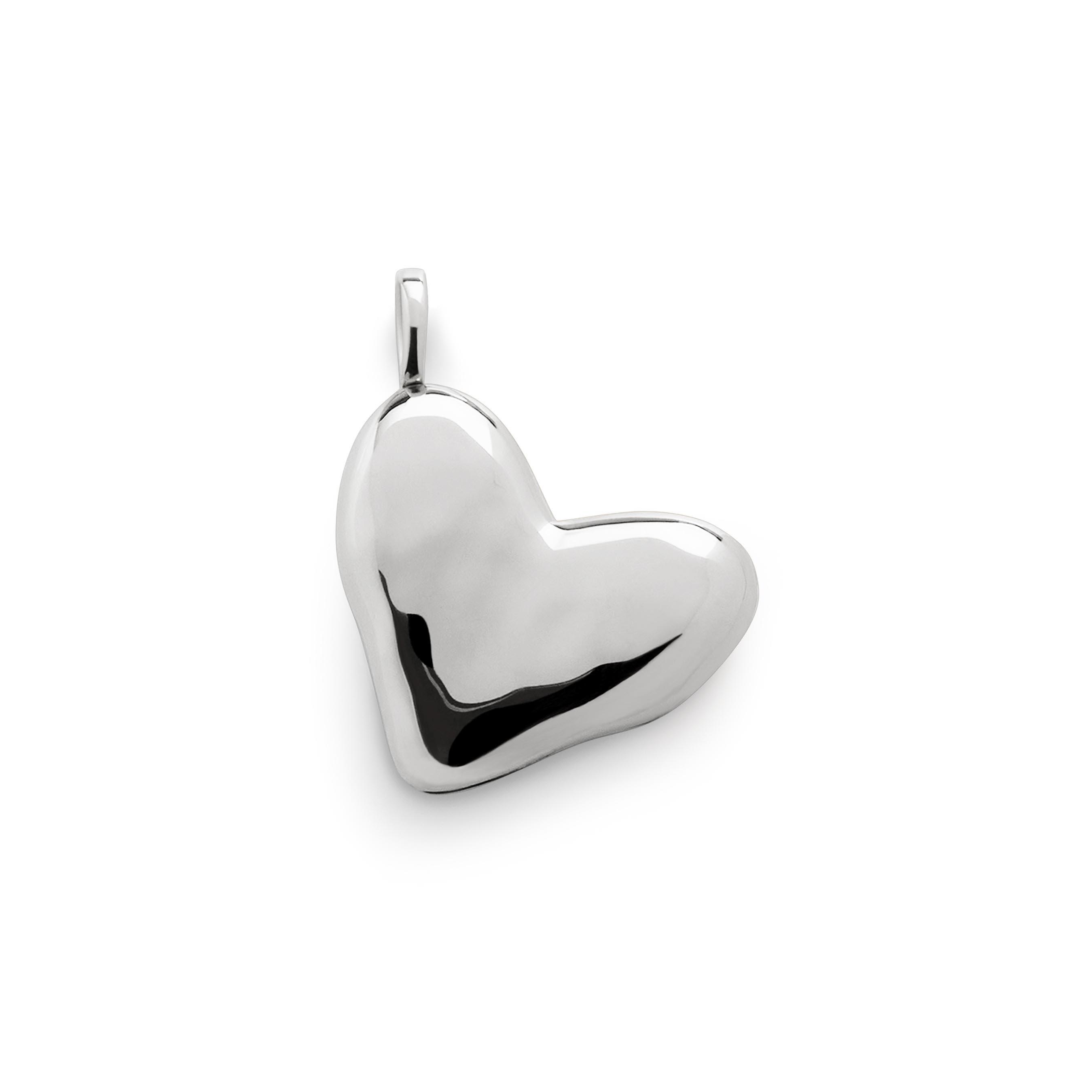Monica Vinader Silver Heart Locket Charm
