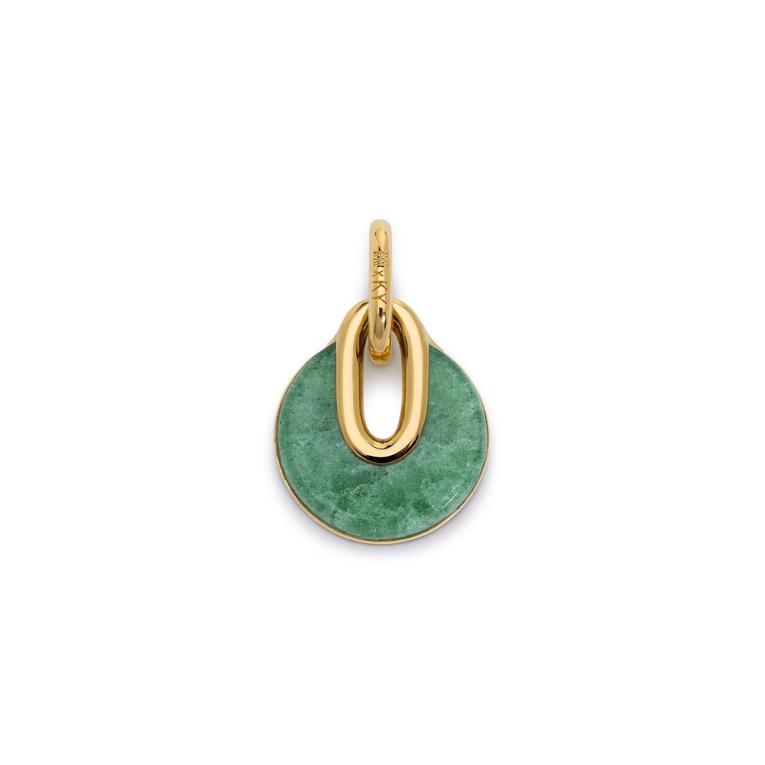 Monica Vinader Kate Young 18ct Yellow Gold Vermeil Aventurine Charm