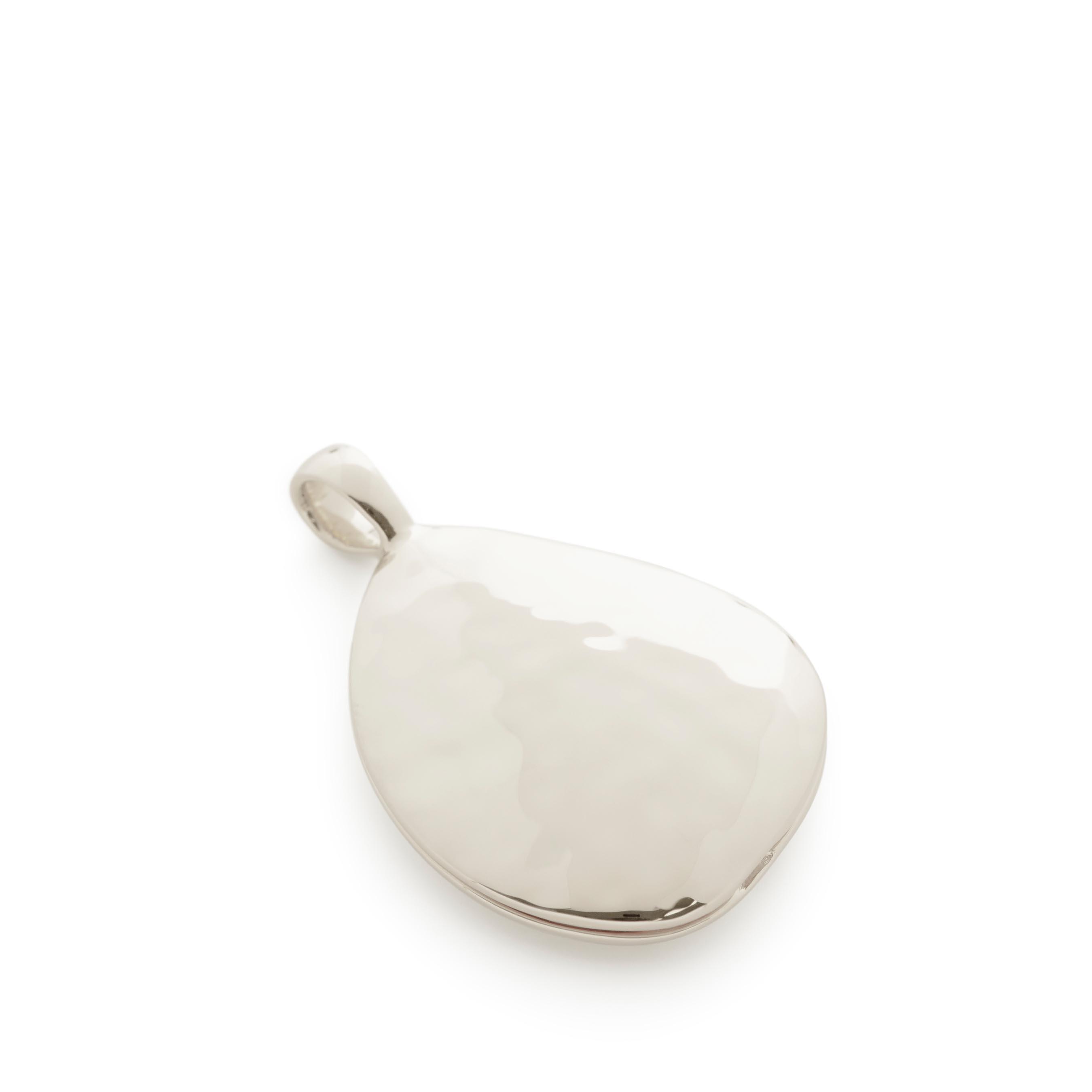 Monica Vinader Deia Silver Pebble Locket Charm