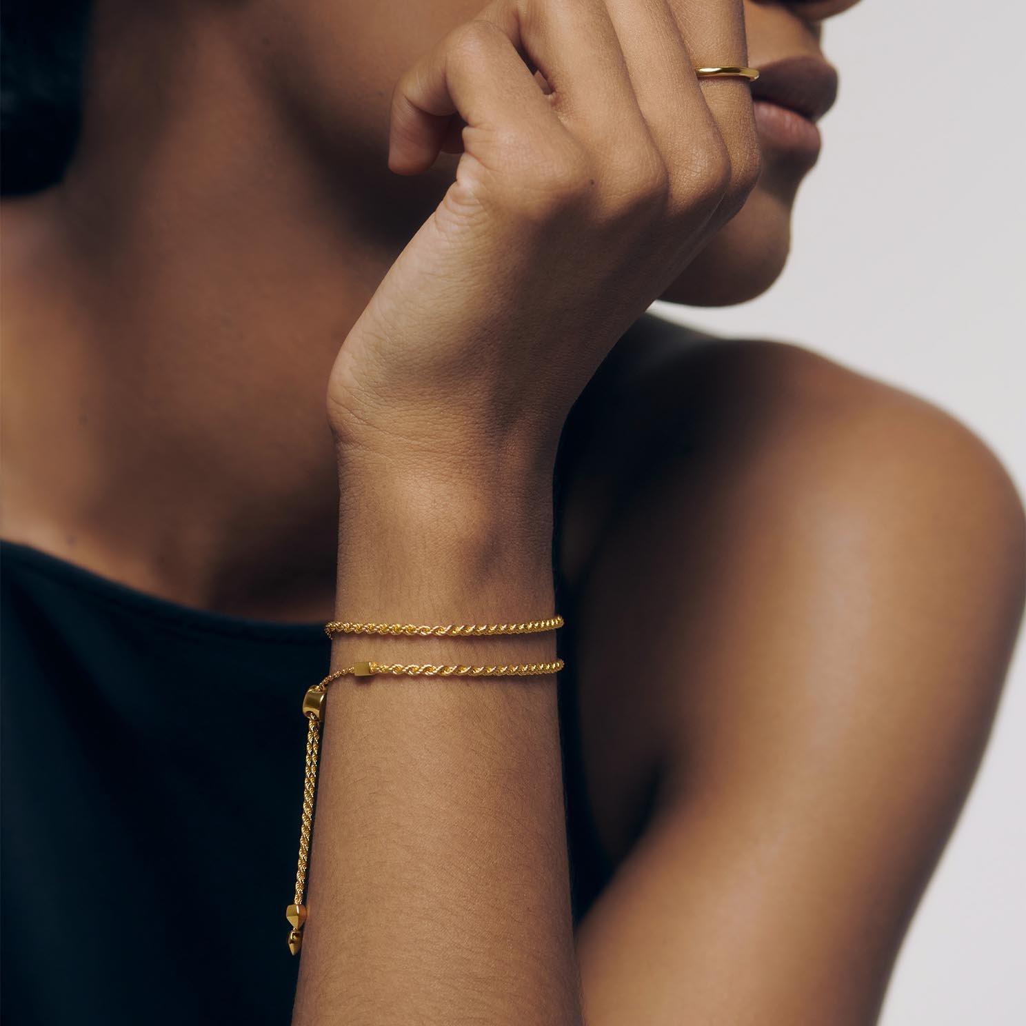 Monica Vinader 18ct Yellow Gold Vermeil Friendship Bracelet