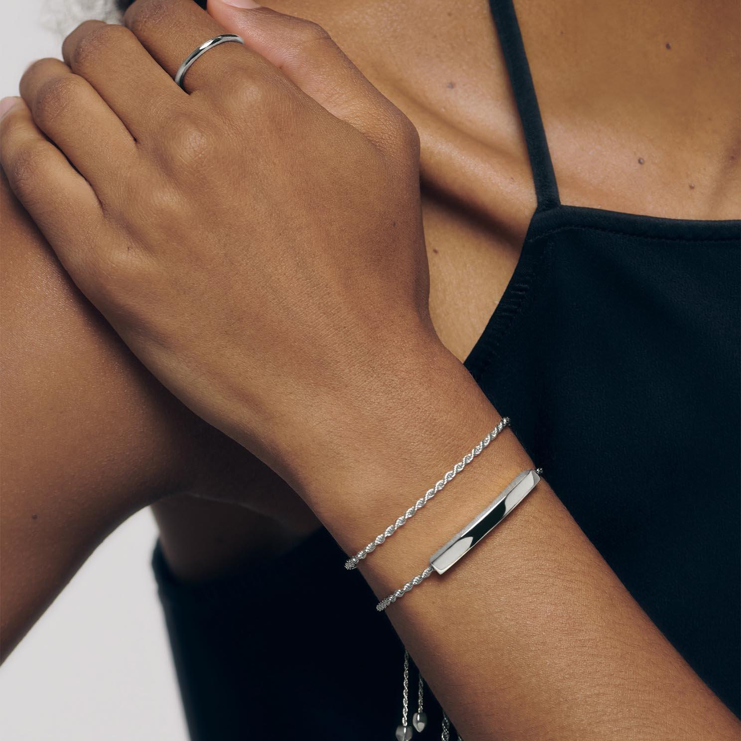 Monica Vinader Silver Friendship Bracelet