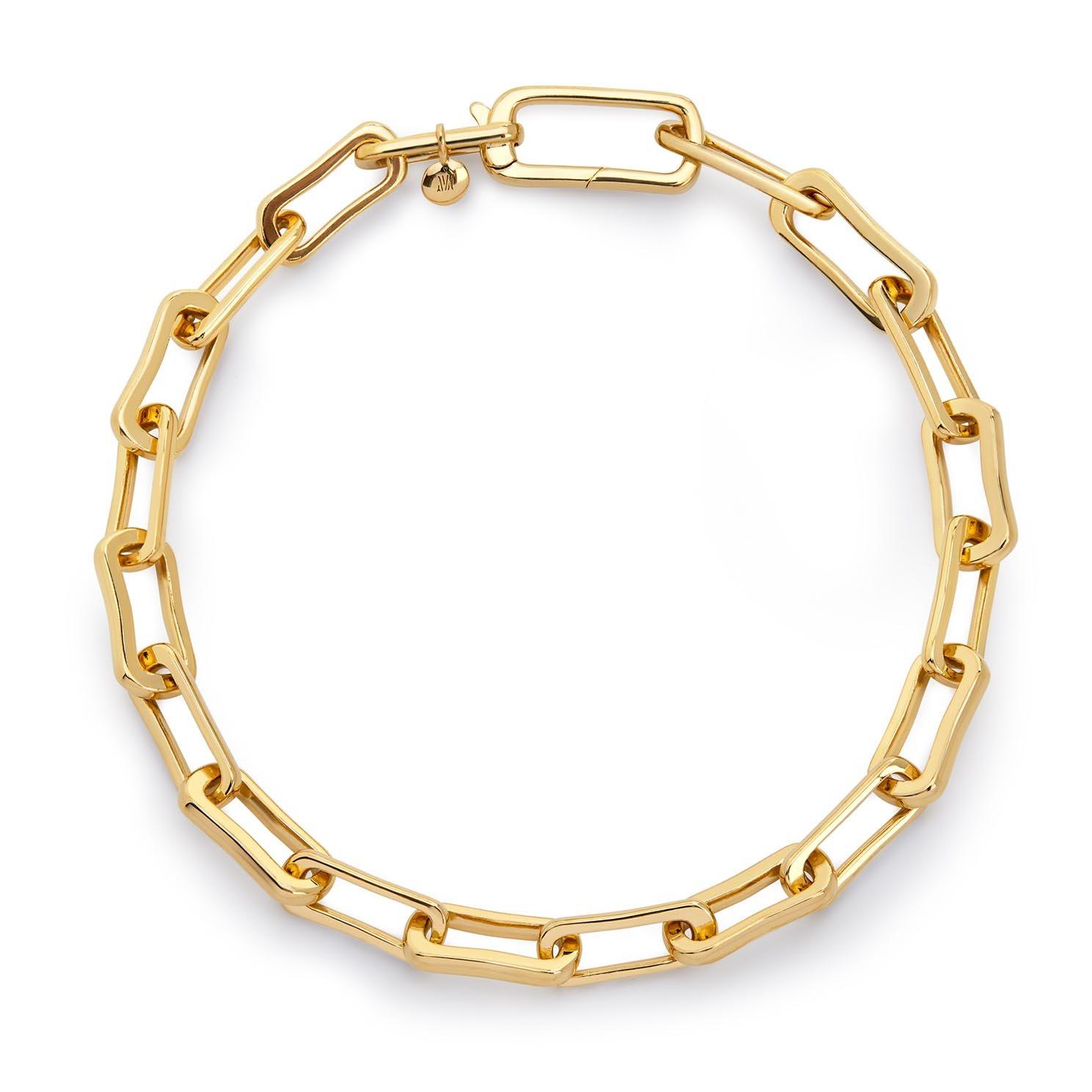 Monica Vinader Alta 18ct Yellow Gold Vermeil 19cm Mini Chain Bracelet