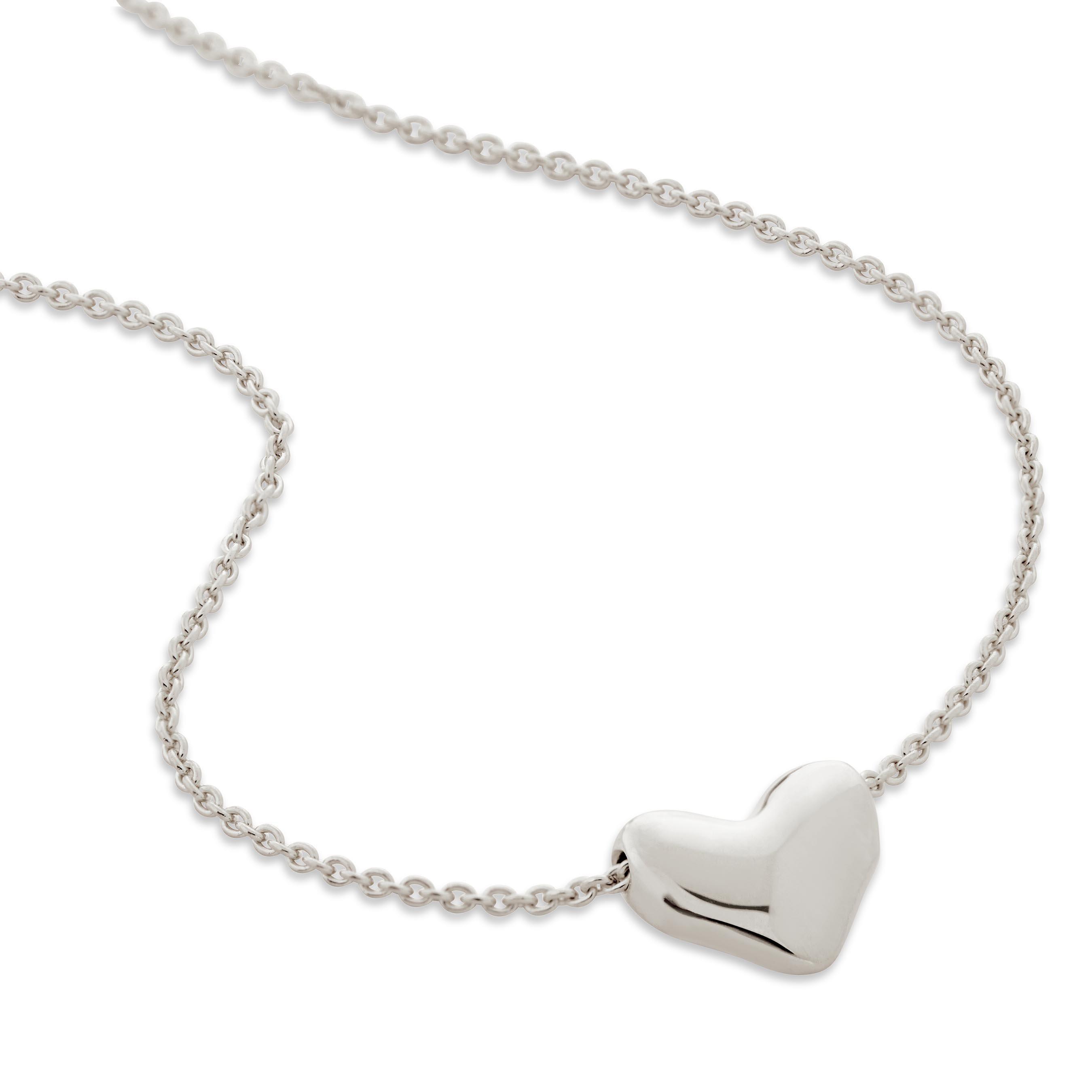 Monica Vinader Silver Heart Chain Necklace