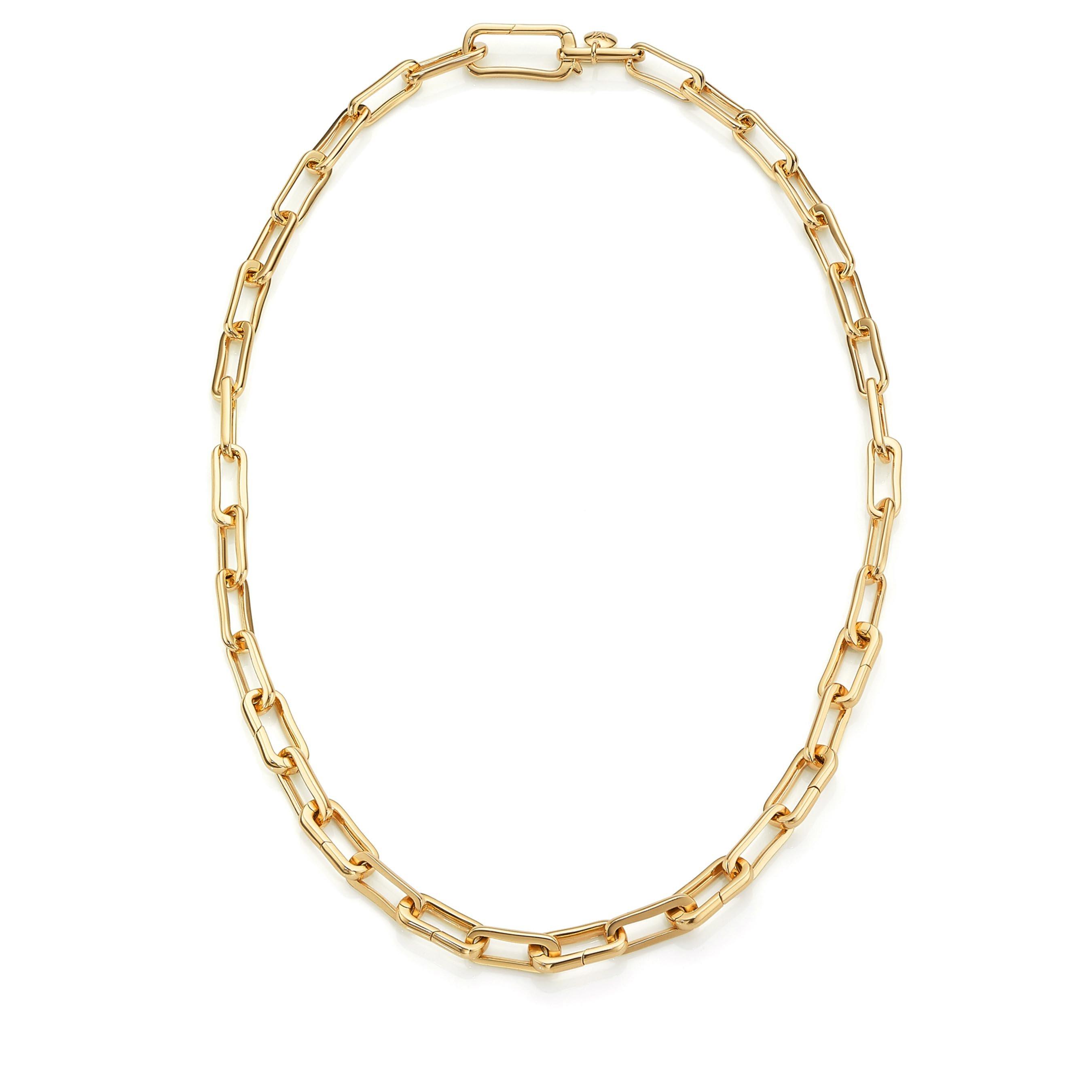 Monica Vinader Alta 18ct Yellow Gold Vermeil Charm Necklace