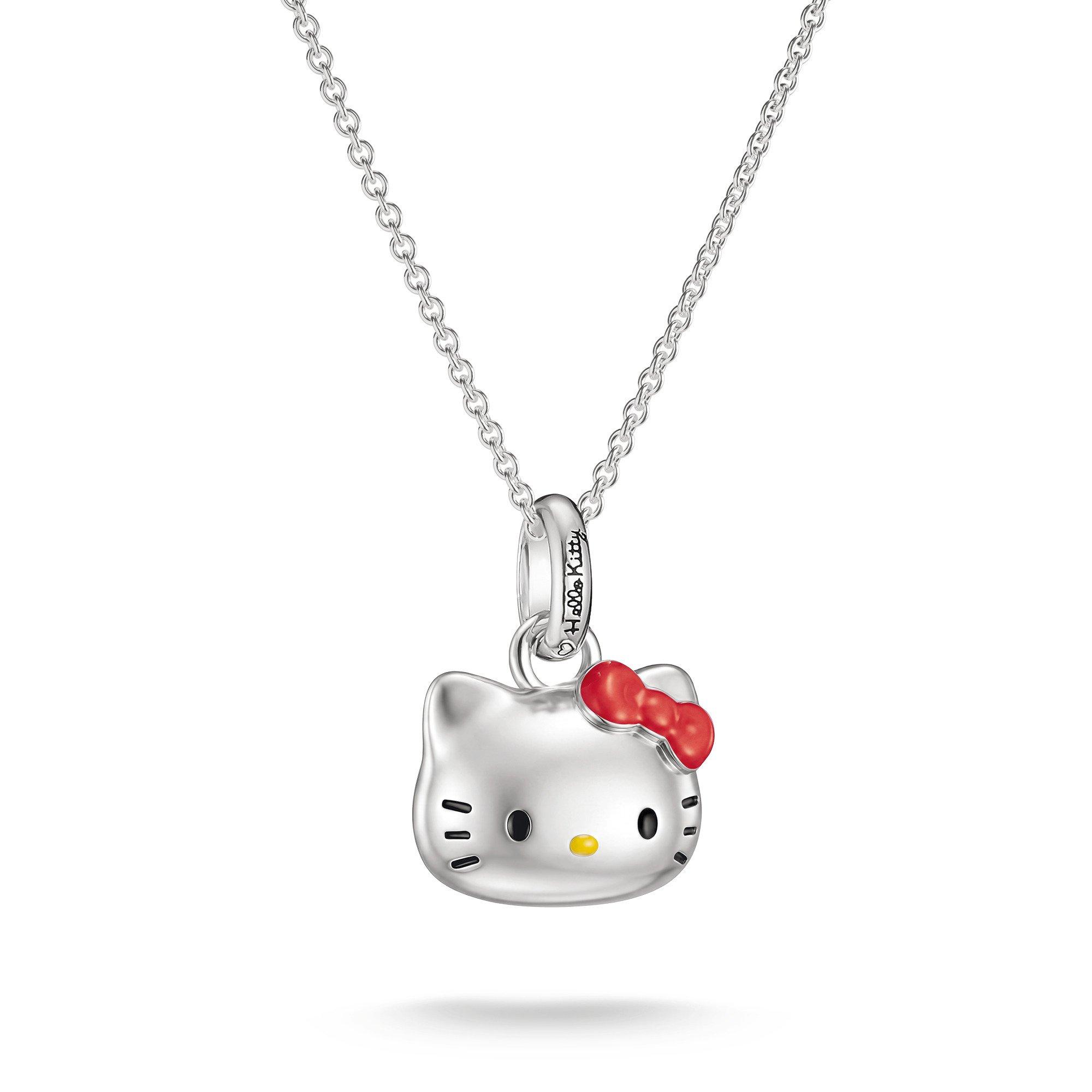Thomas Sabo Silver Plated Hello Kitty Red Bow Pendant