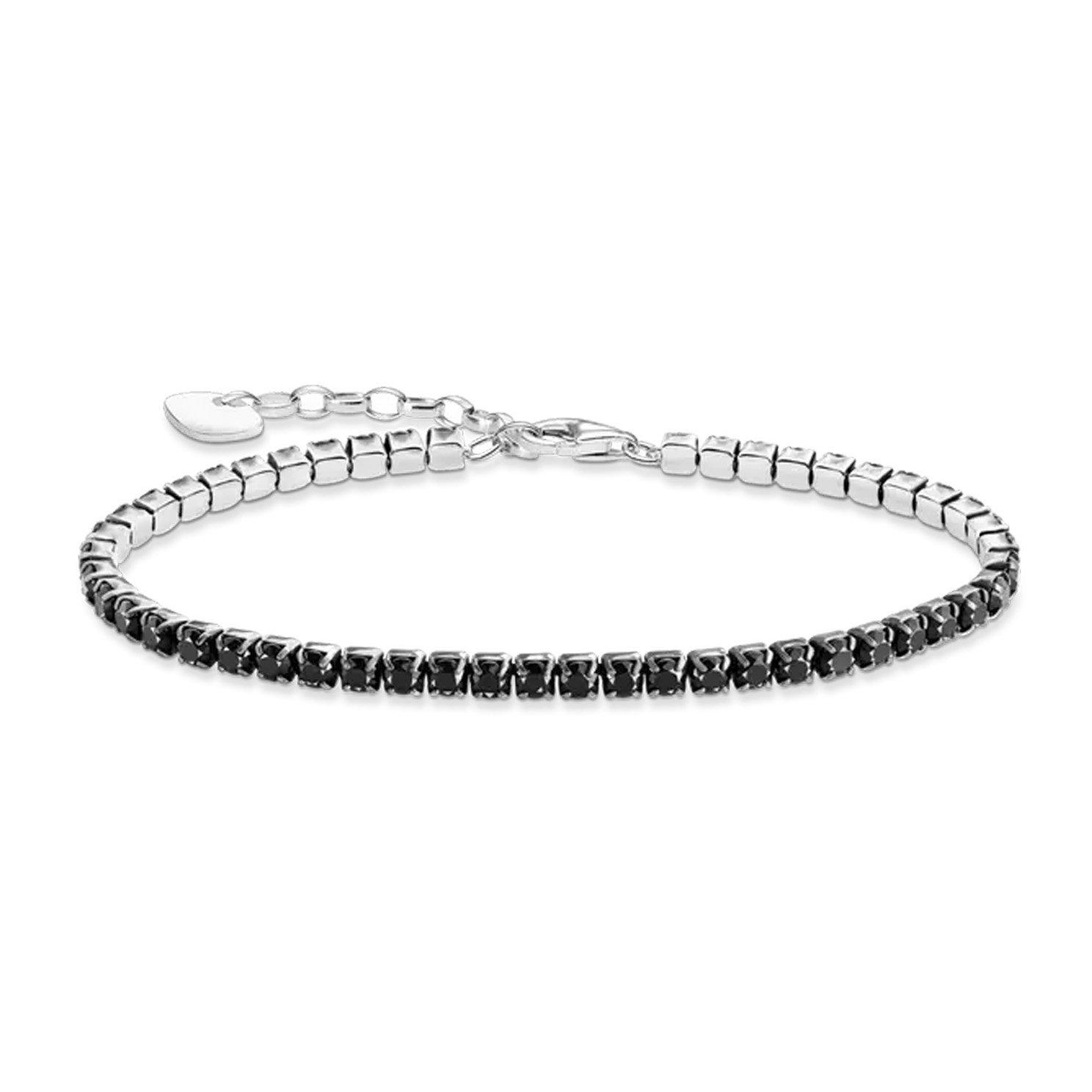 Thomas Sabo Rebellious Glam Silver Cubic Zirconia Tennis Bracelet