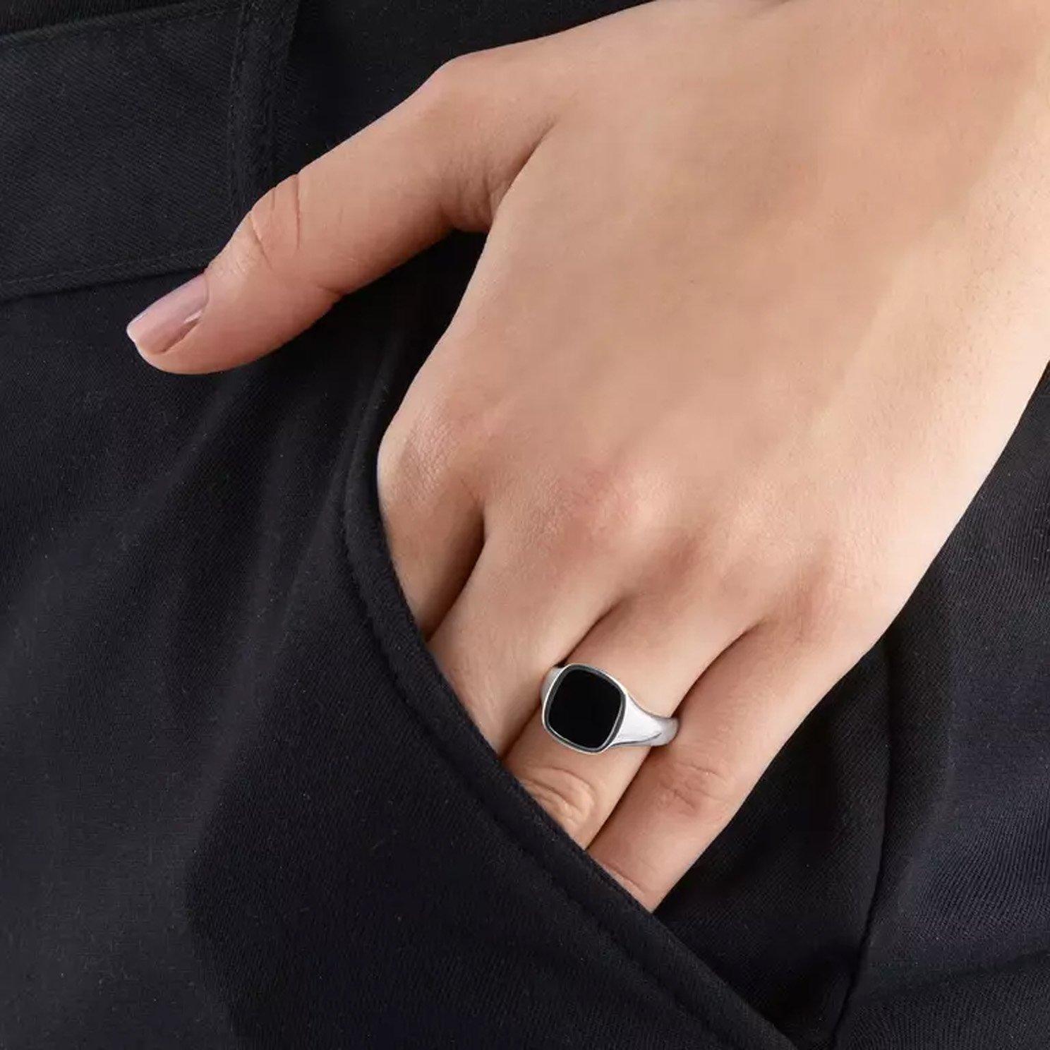 Thomas Sabo Silver Onyx Signet Ring