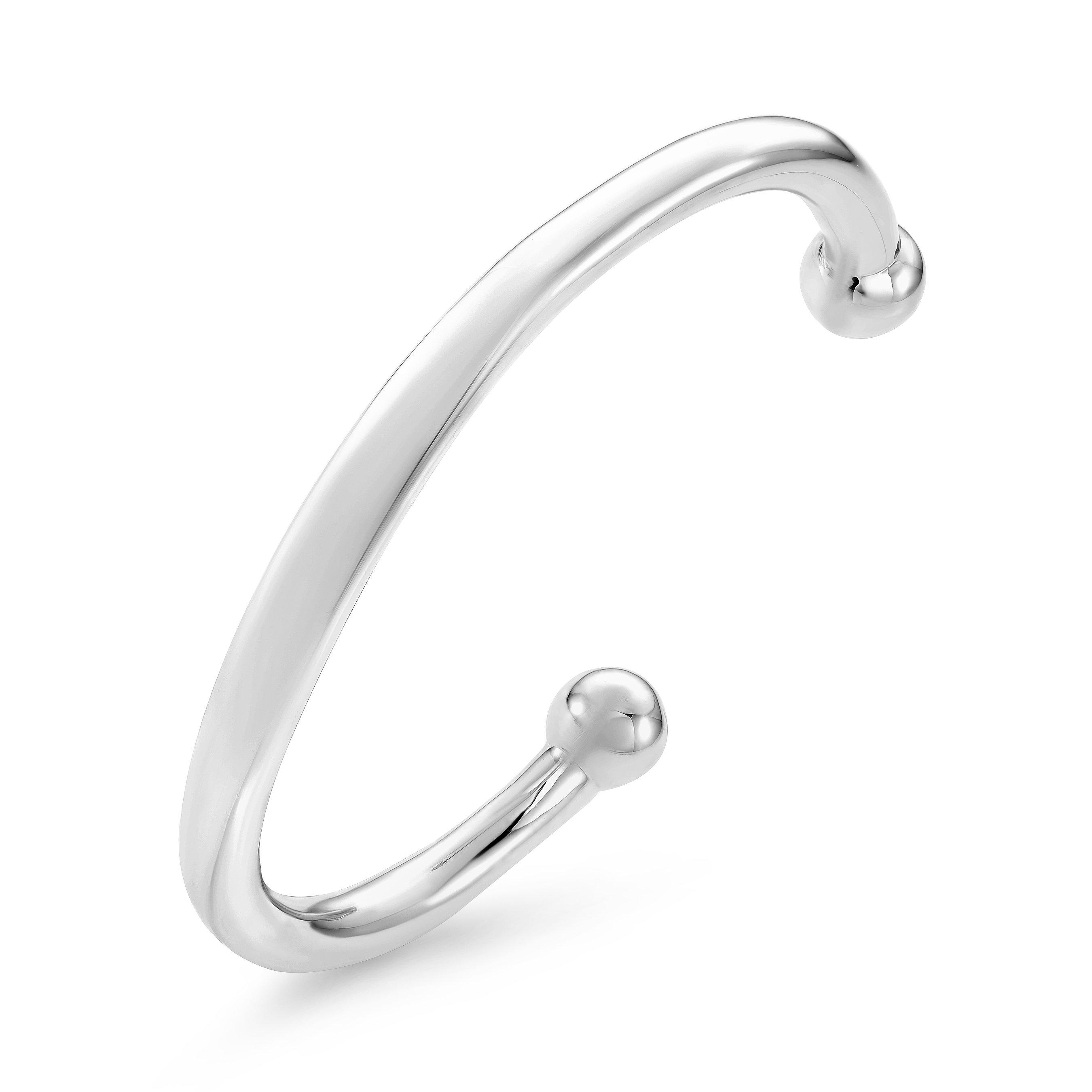 Silver male bangle sale