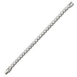 Swarovski White Metal Crystal Tennis Bracelet