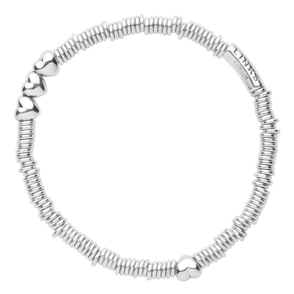 Links Of London Silver Sweetie Xs Heart Bracelet Beaverbrooks The Jewellers