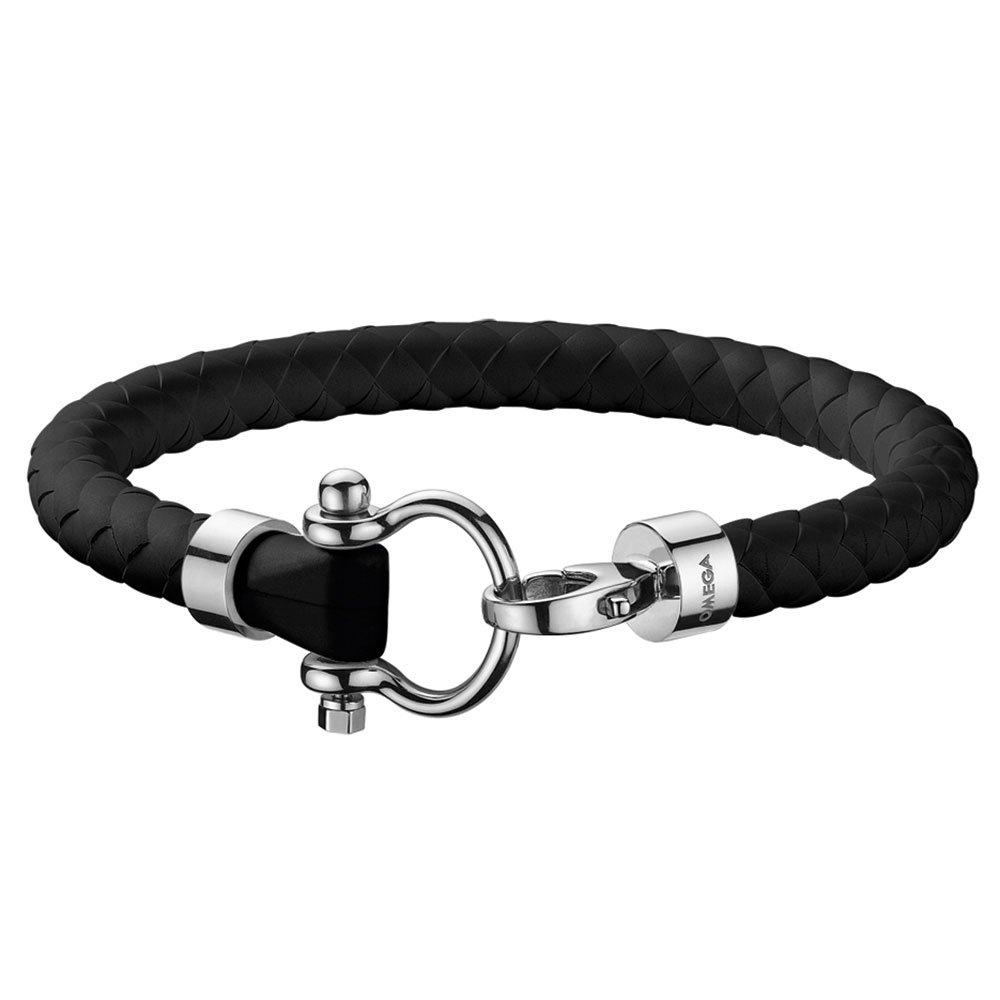 OMEGA Black Rubber Bracelet