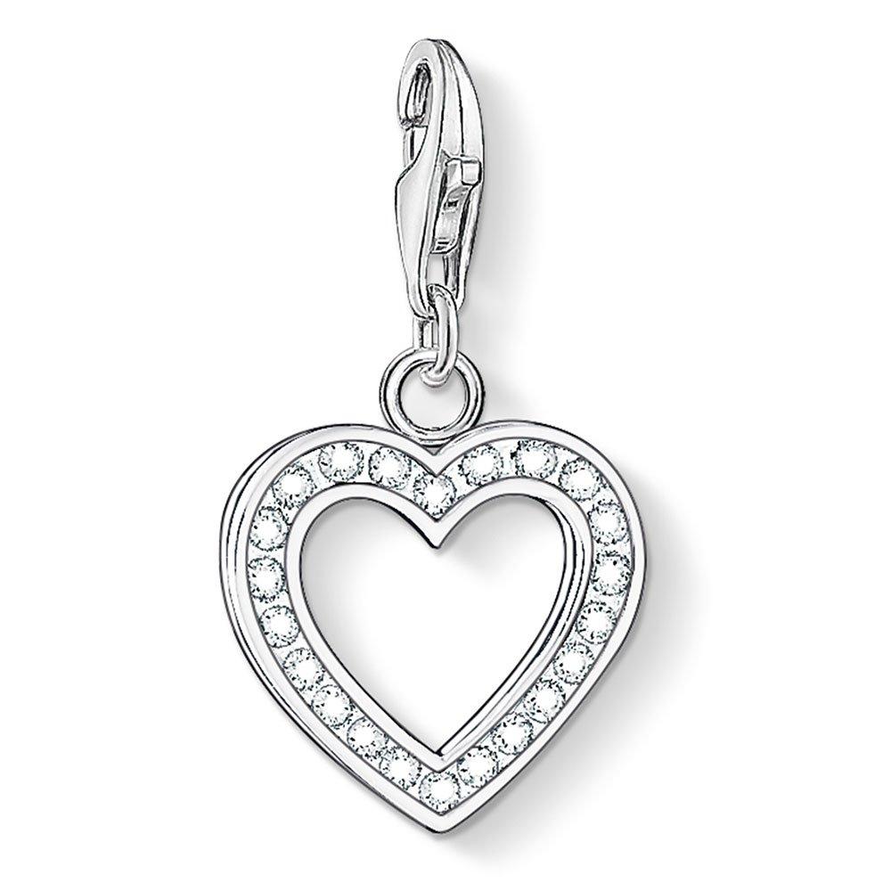 Thomas Sabo Generation Charm Club Silver Cubic Zirconia Heart Charm ...