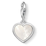Thomas Sabo Charm Club Love and Friendship Silver Mother of Pearl Heart Charm