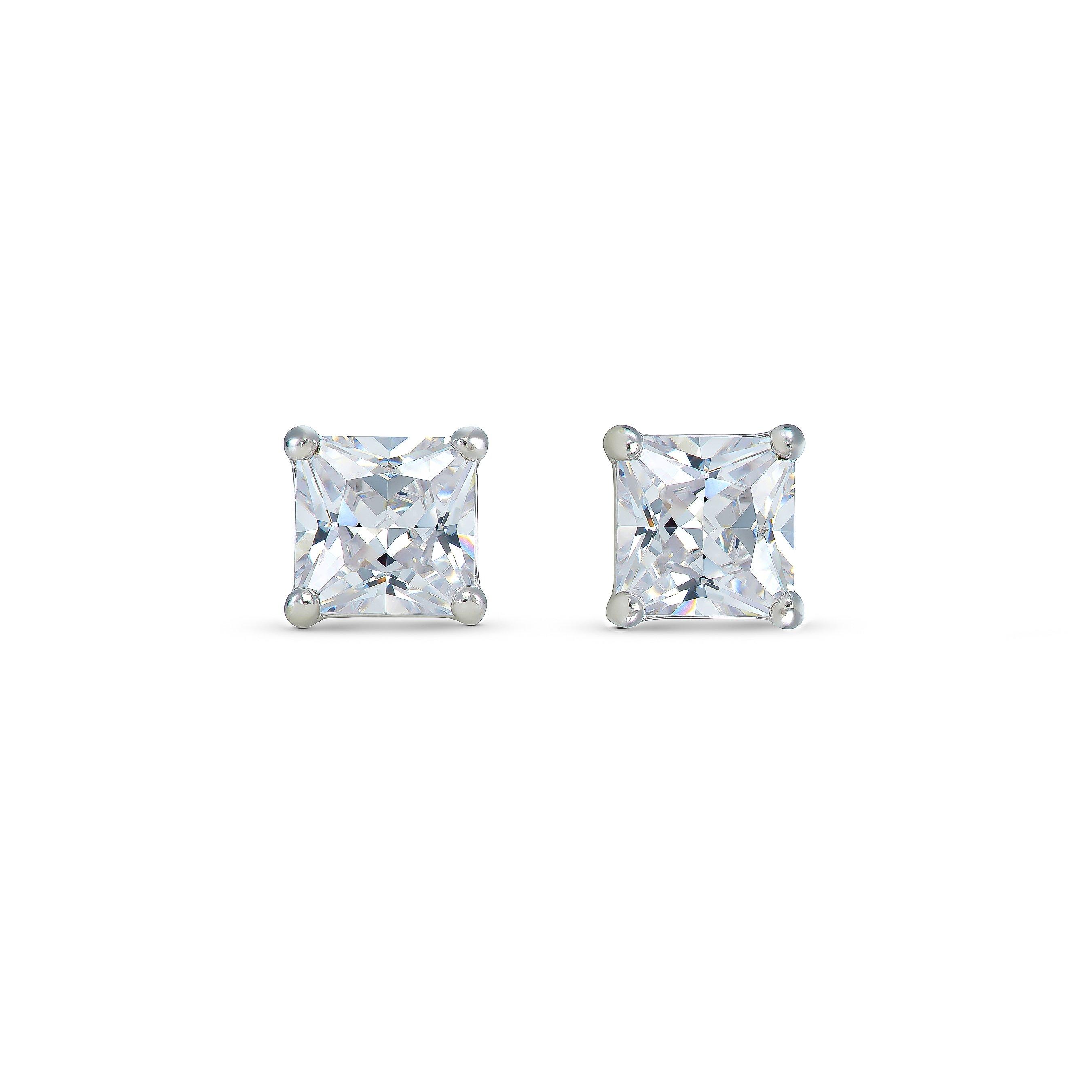 Silver Cubic Zirconia Stud Earrings