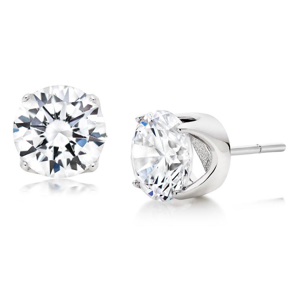 Silver Cubic Zirconia Stud Earrings