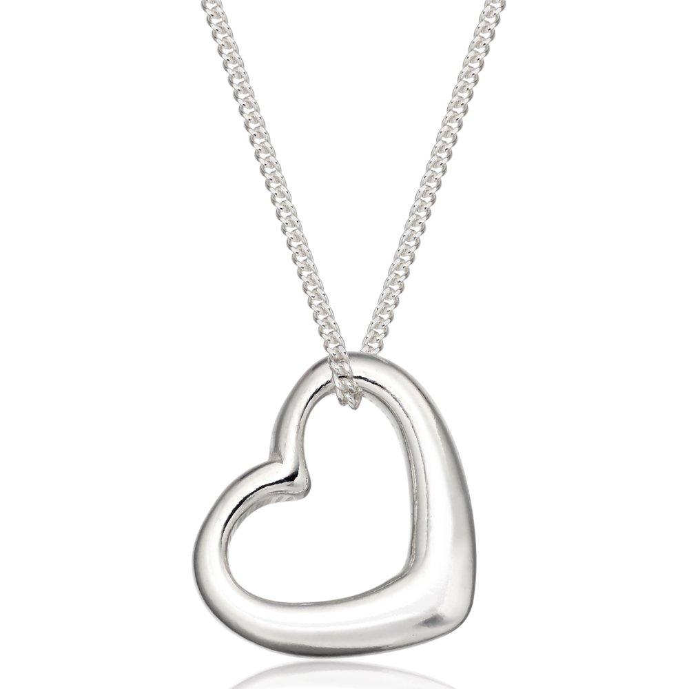 Silver Heart Pendant | 0004665 | Beaverbrooks the Jewellers