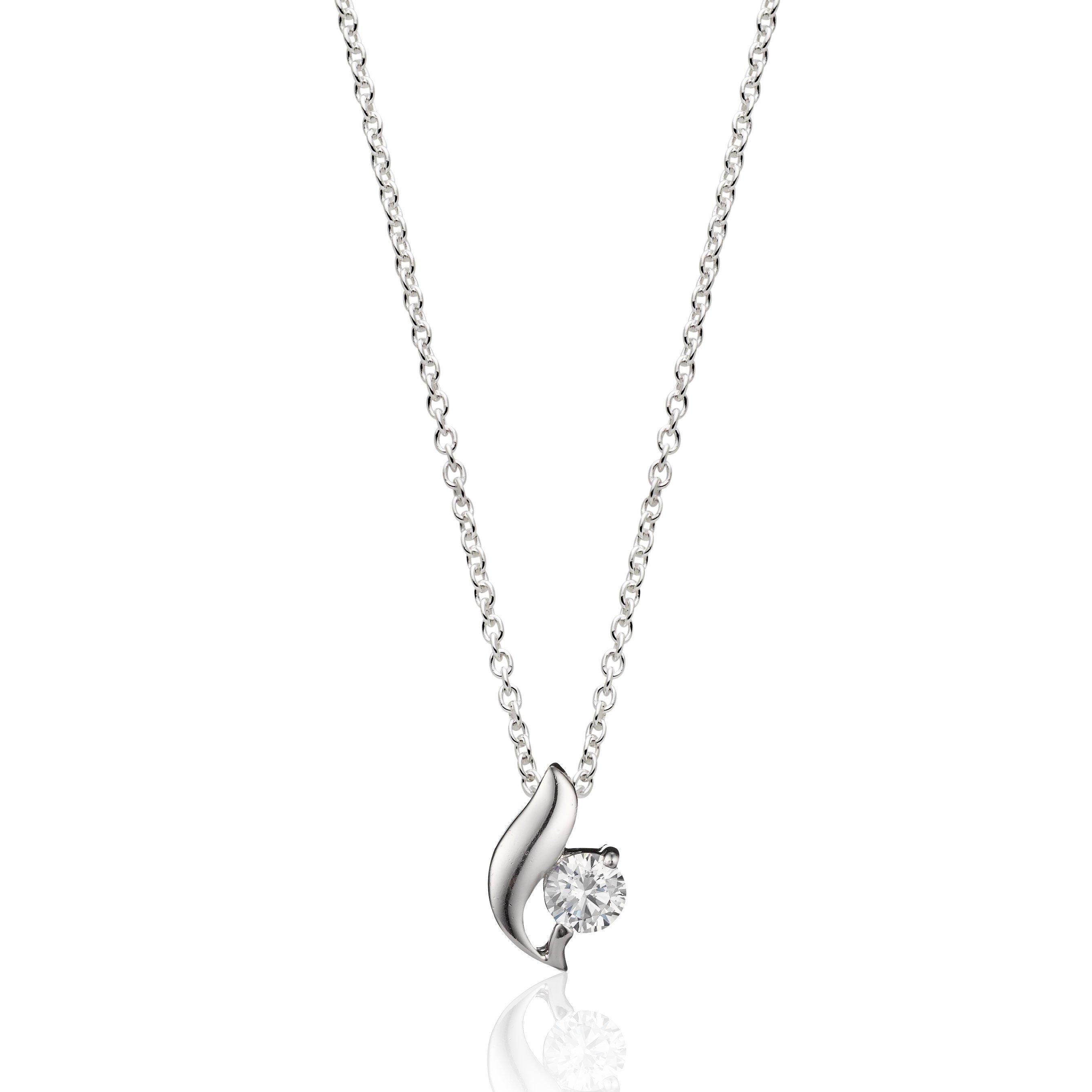 Silver Cubic Zirconia Pendant