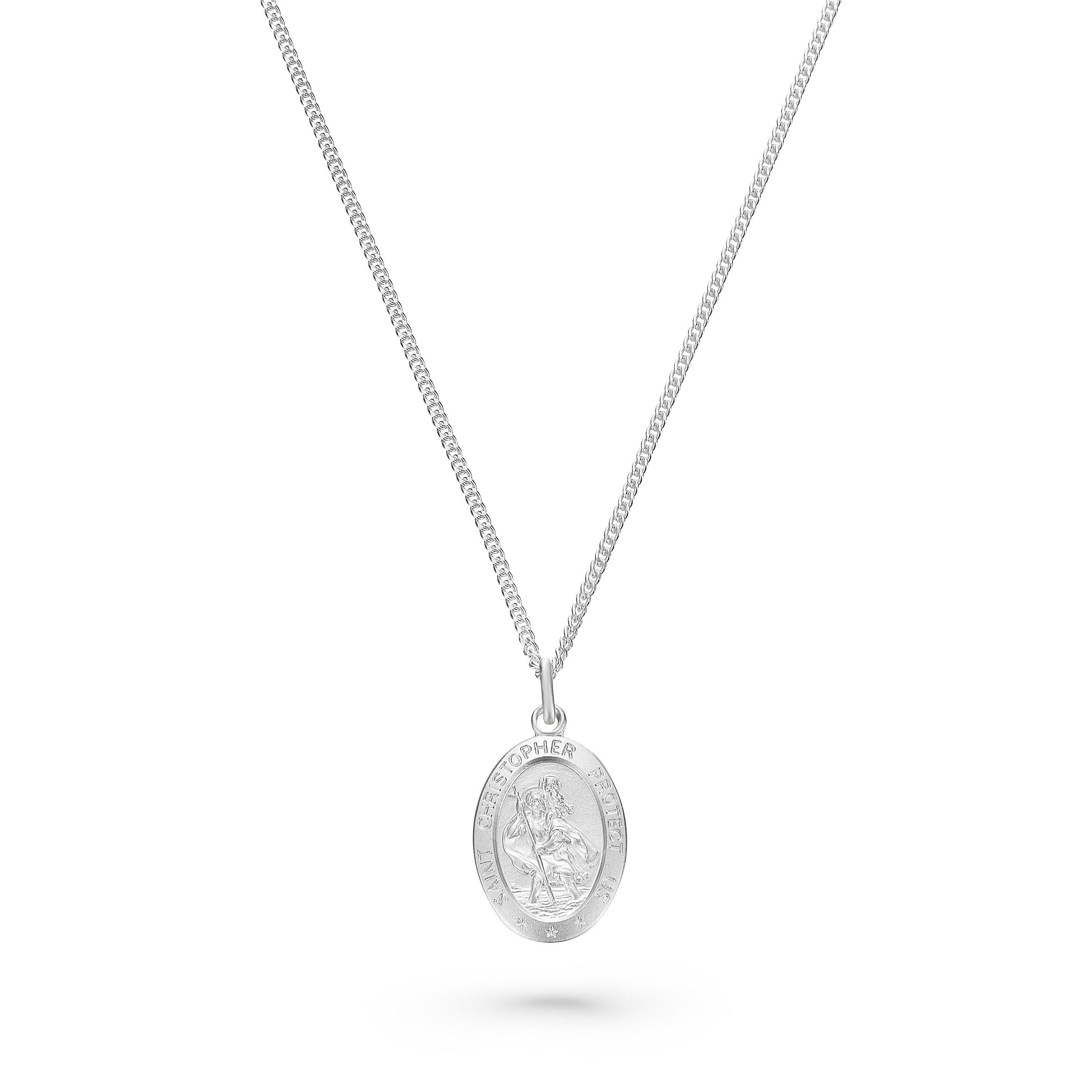 Men's st sale christopher necklace argos