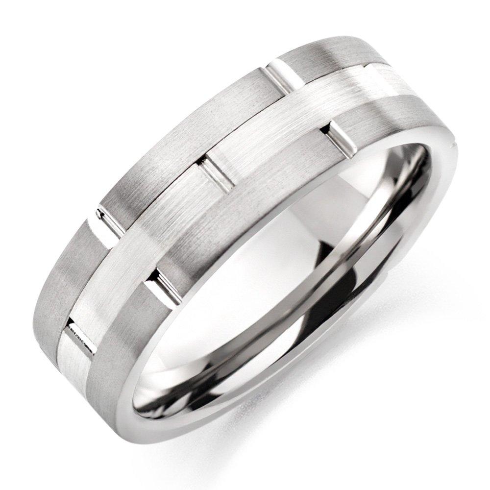 Silver hot sale titanium ring