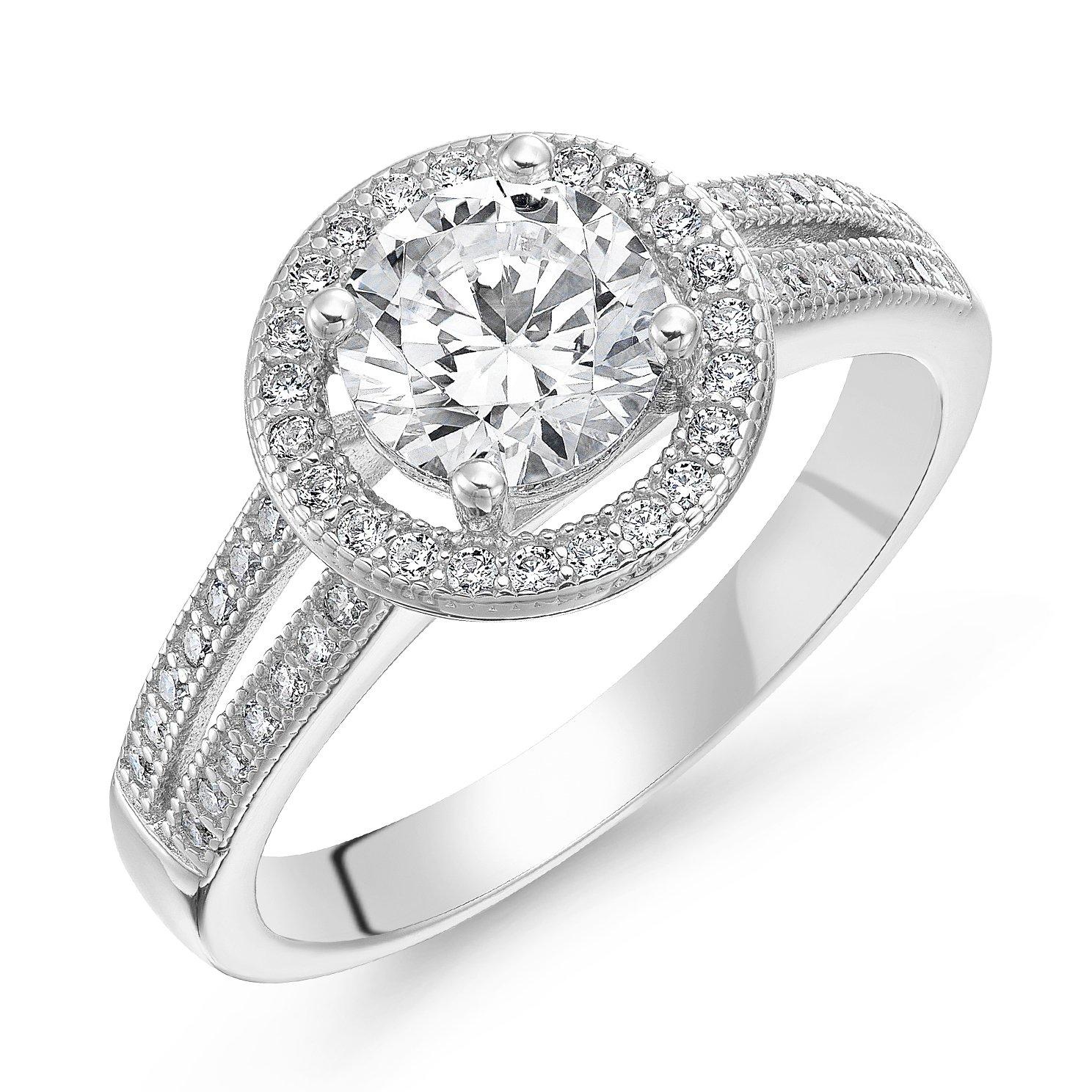 High quality cubic deals zirconia wedding rings