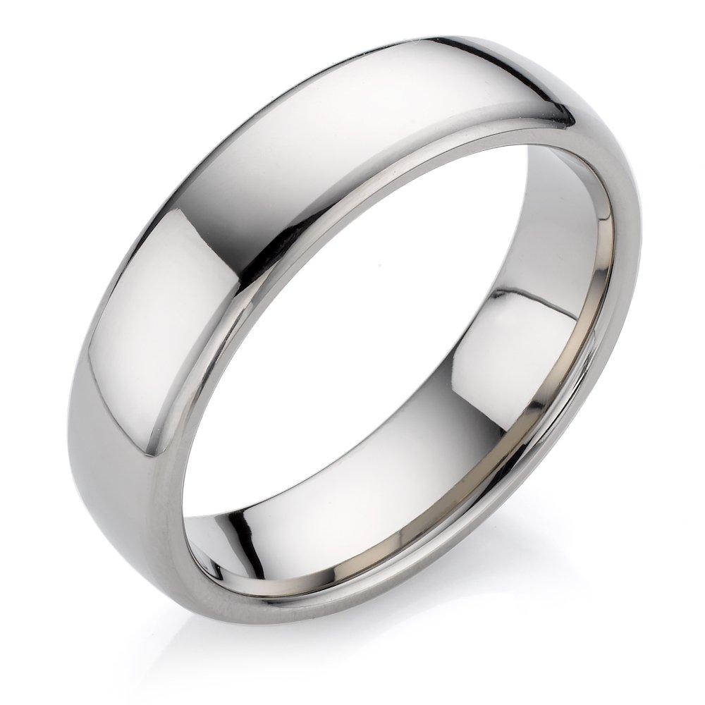 Polished titanium deals ring