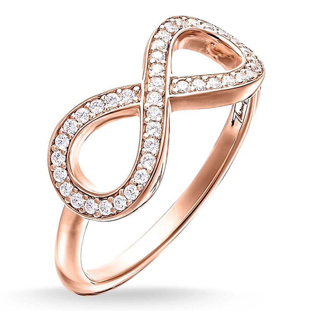 Thomas Sabo Glam & Soul Rose Gold Plated Cubic Zirconia Infinity Ring