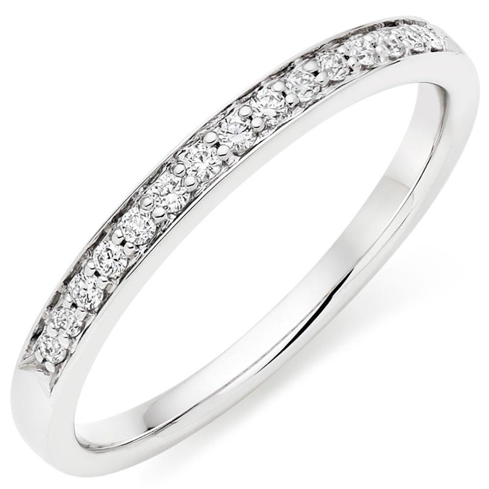 Platinum Diamond Half Eternity Ring | 0100283 | Beaverbrooks the Jewellers