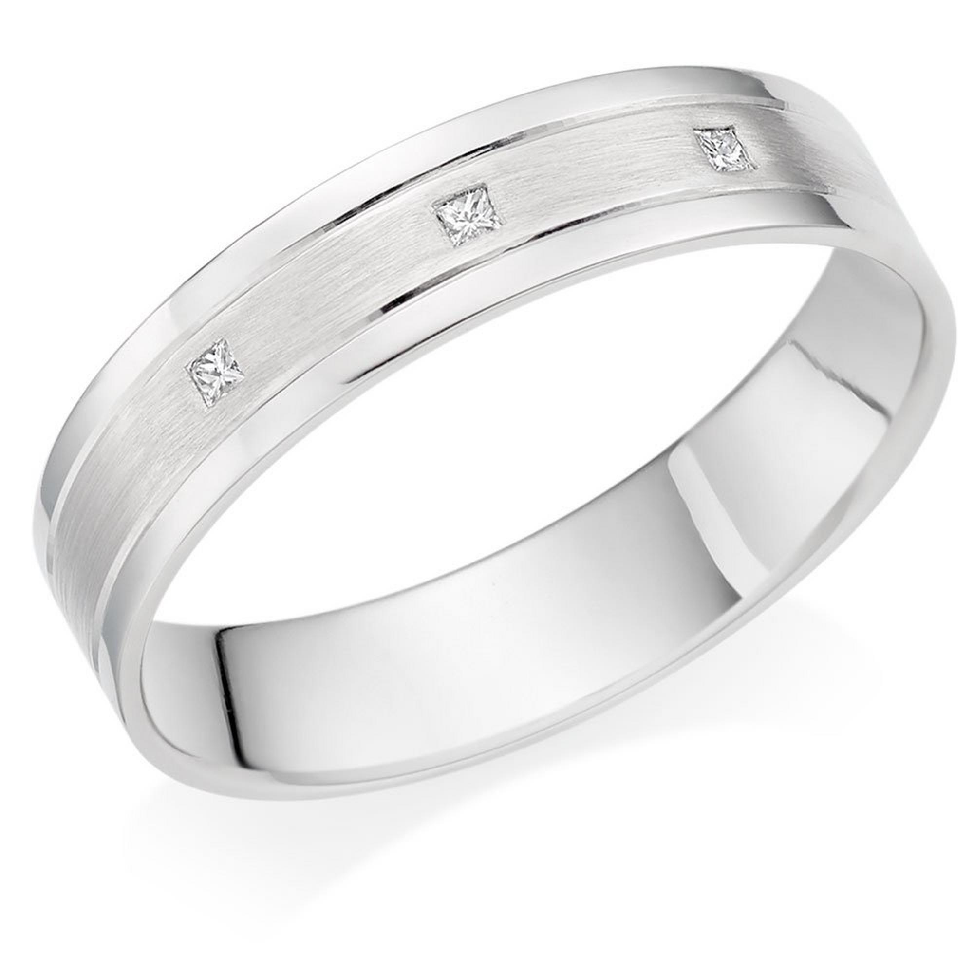 Platinum Diamond Men's Wedding Ring