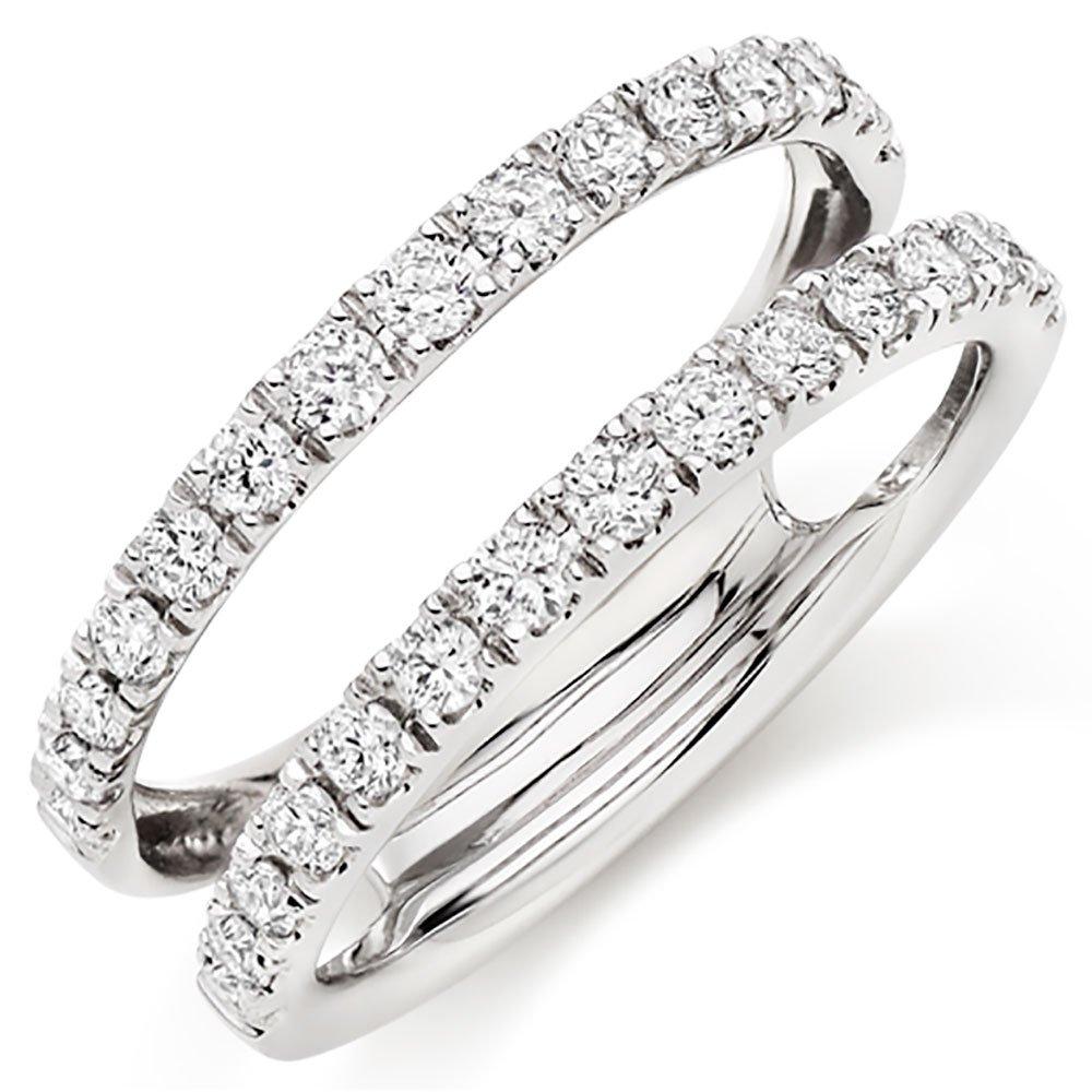 Platinum Diamond 6mm Silhouette Ring